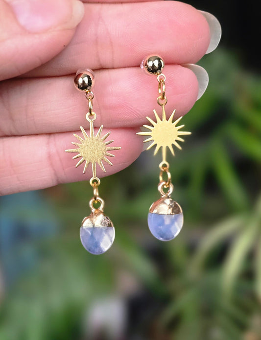 Sunburst Opalite Studs