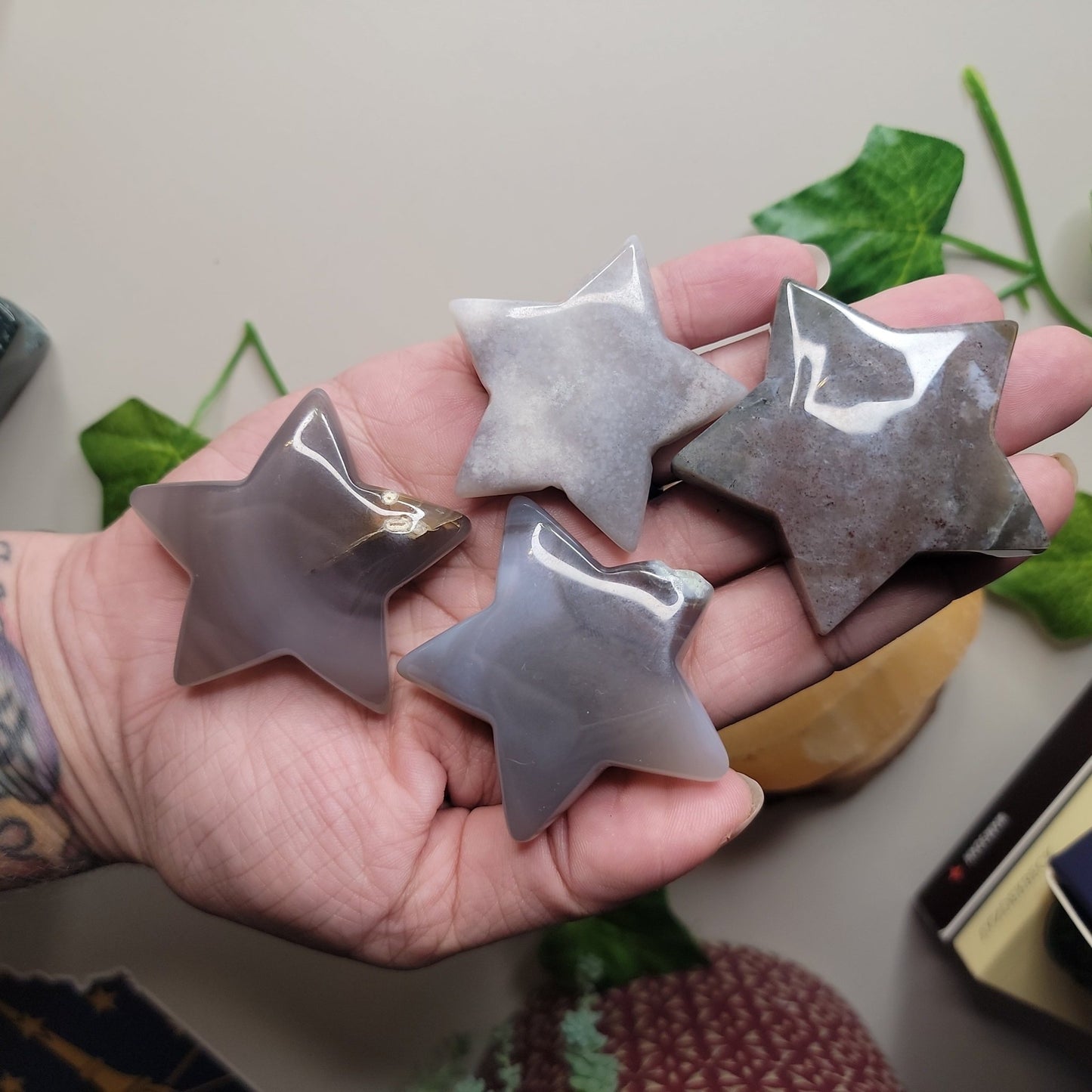2" Chalcedony Stars - Smash's Stashes