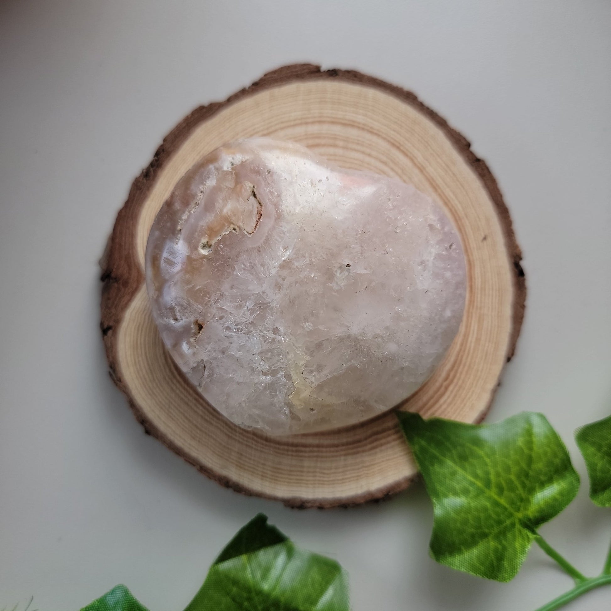 2.75" Rough Agate Heart - Smash's Stashes