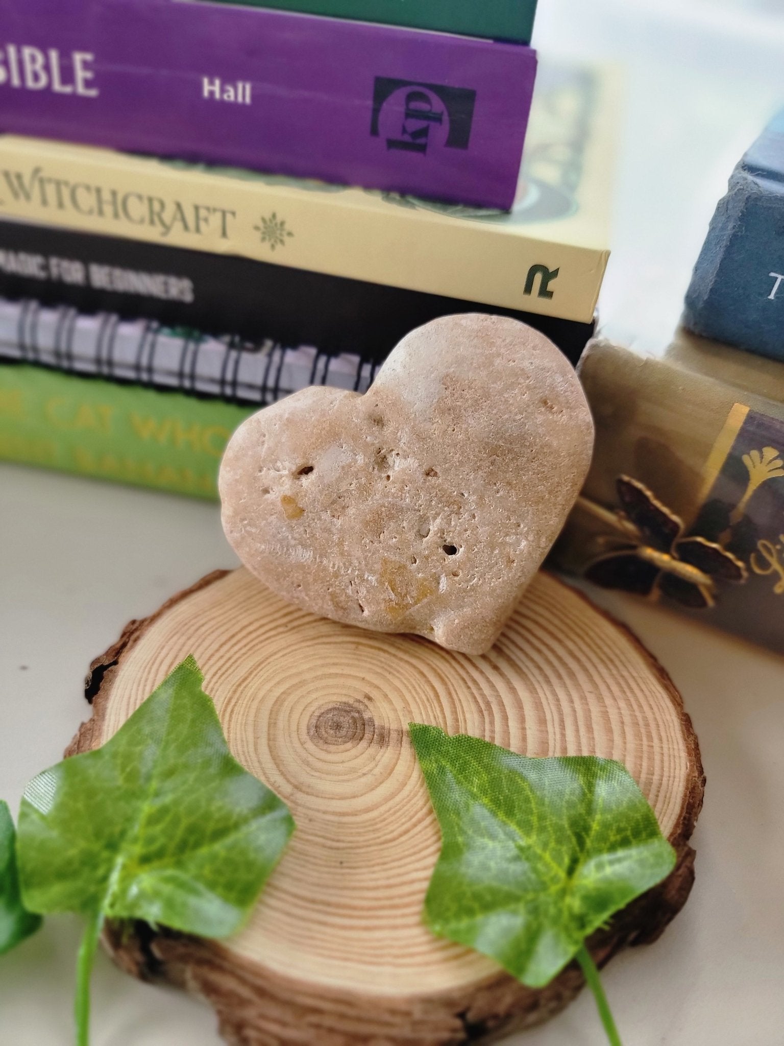 2.75" Rough Chalcedony Heart - Smash's Stashes