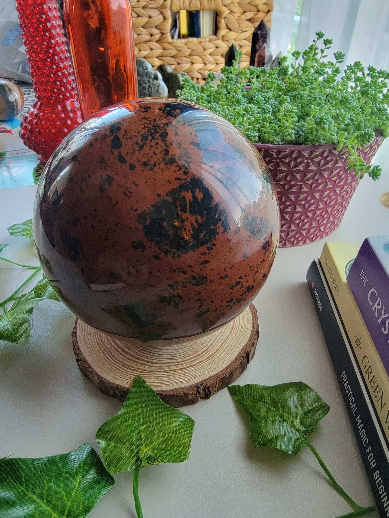 4.5" Mahogany Obsidian Sphere - Smash's Stashes