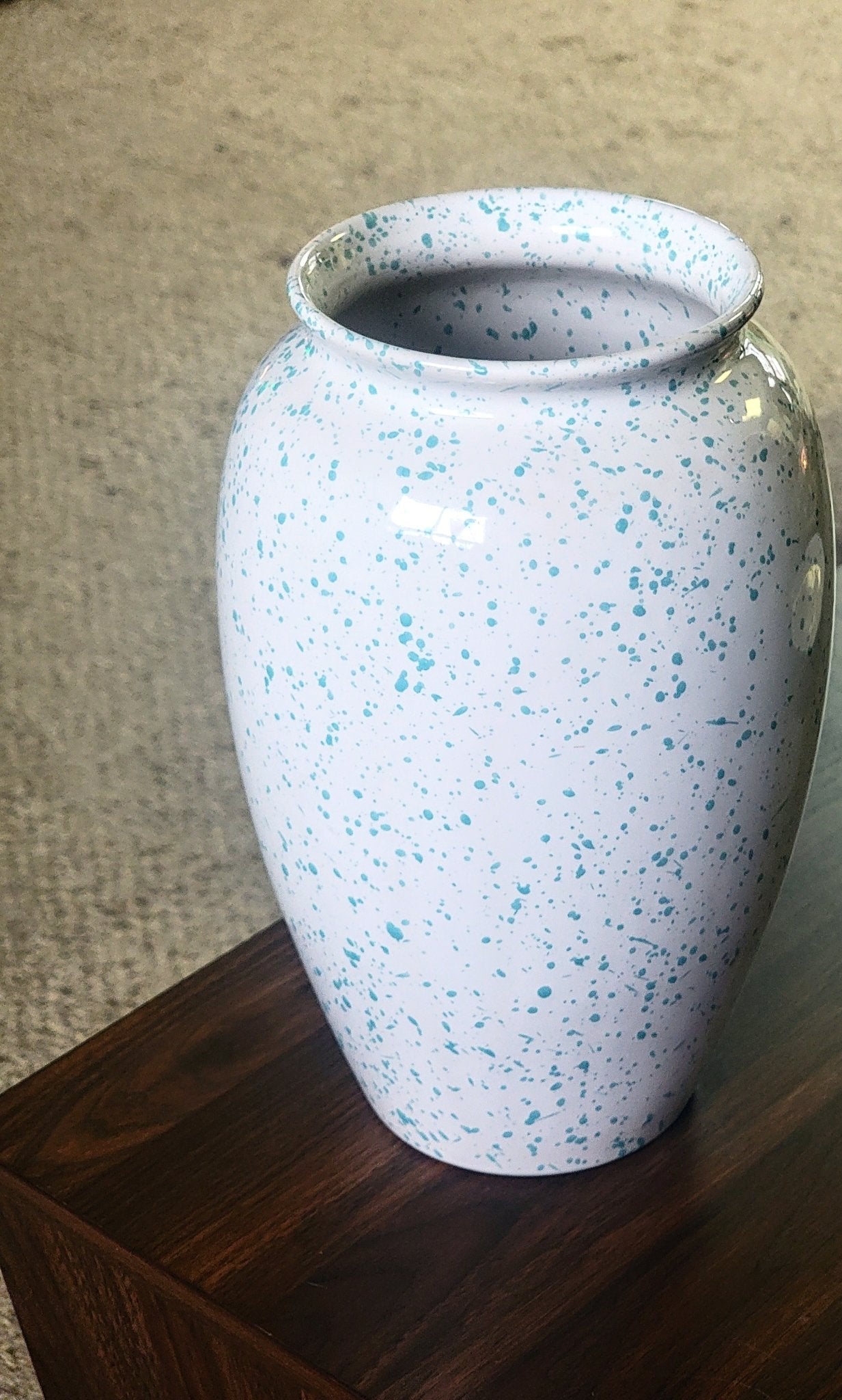 Blue Splatter Vase - Smash's Stashes