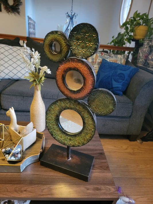 Circle & Mirror Portal Sculpture - Smash's Stashes