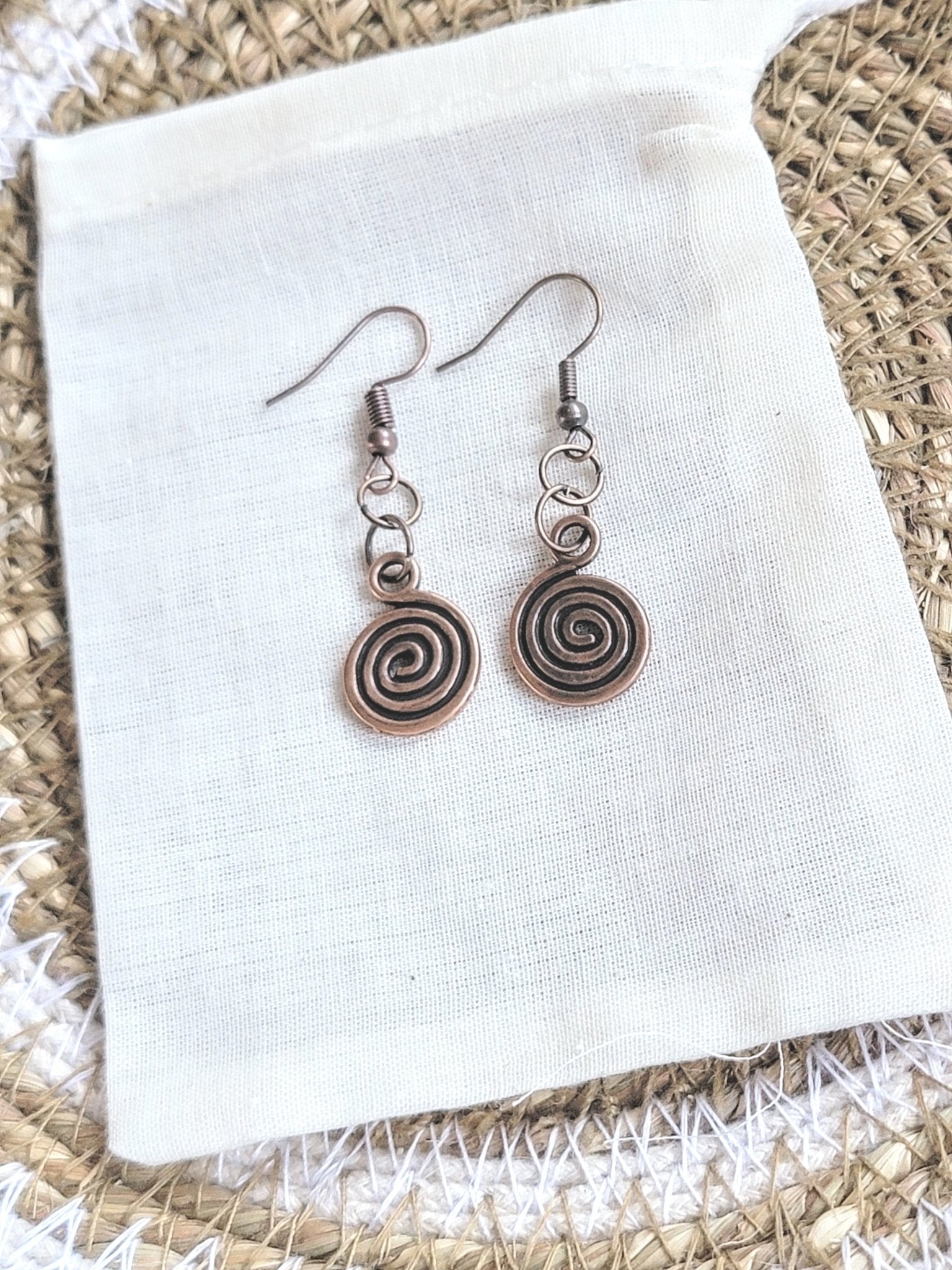 Copper Charm Earrings - Smash's Stashes