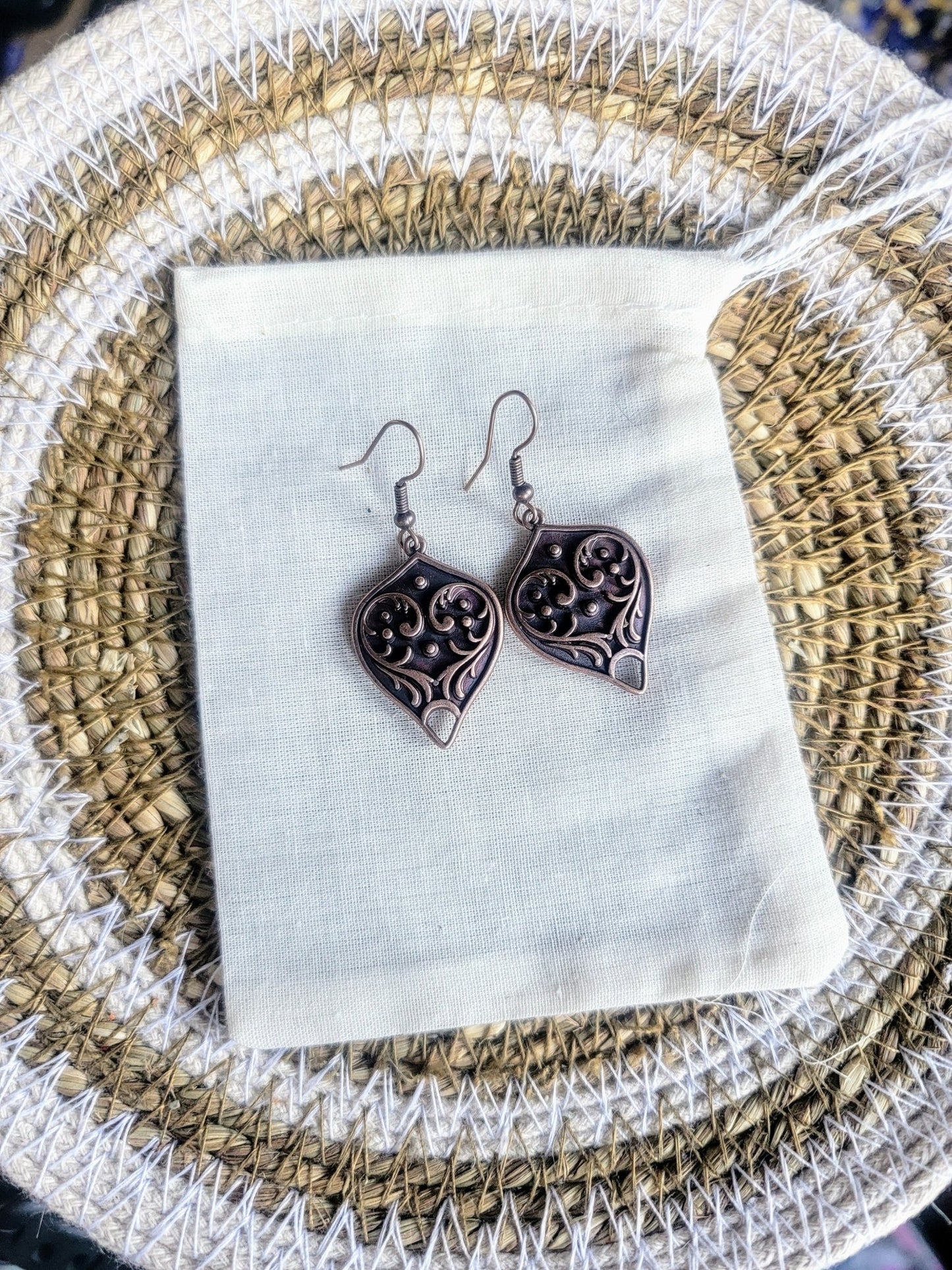 Copper Charm Earrings - Smash's Stashes