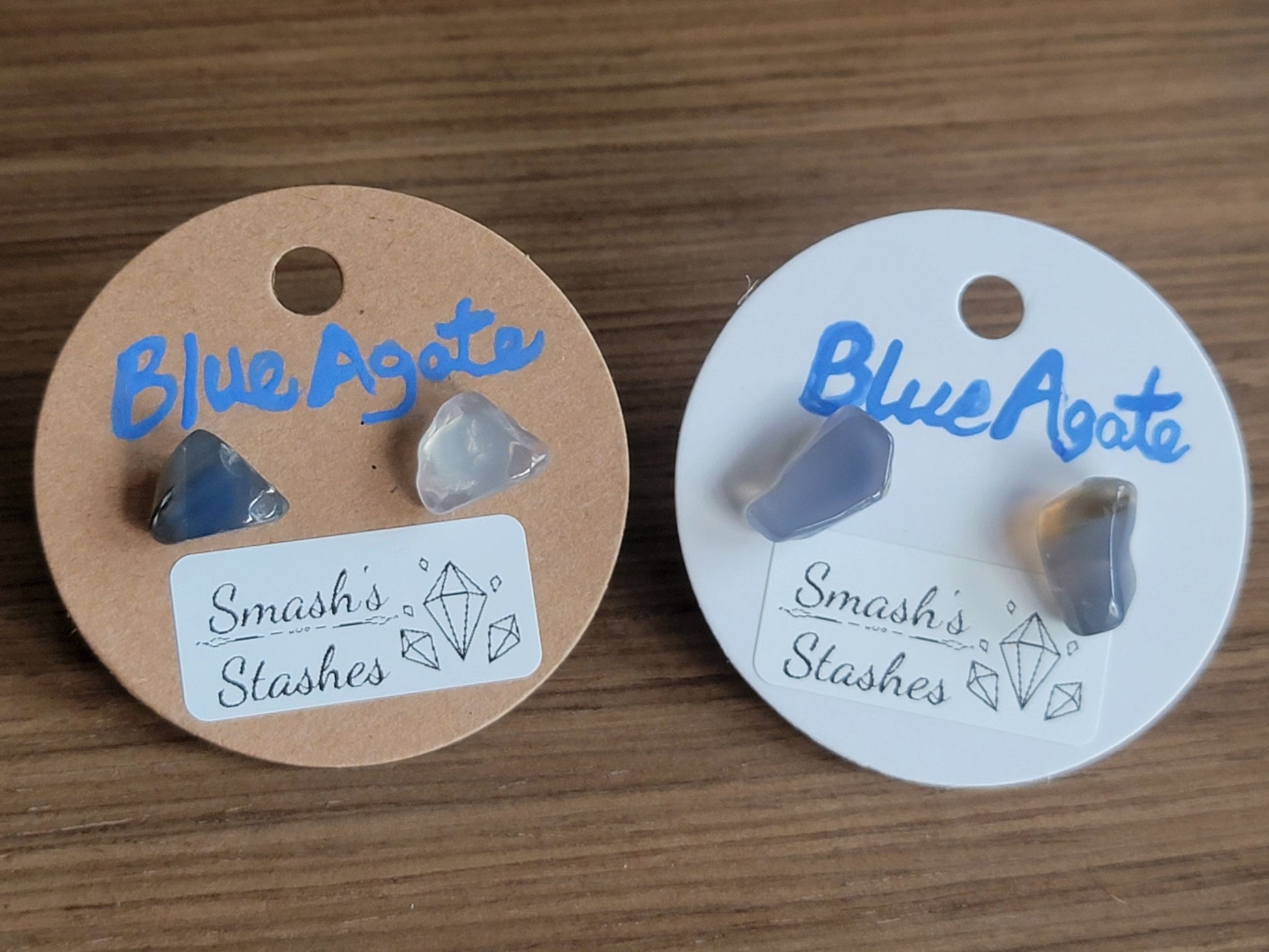 Crystal Chip Studs - Smash's Stashes