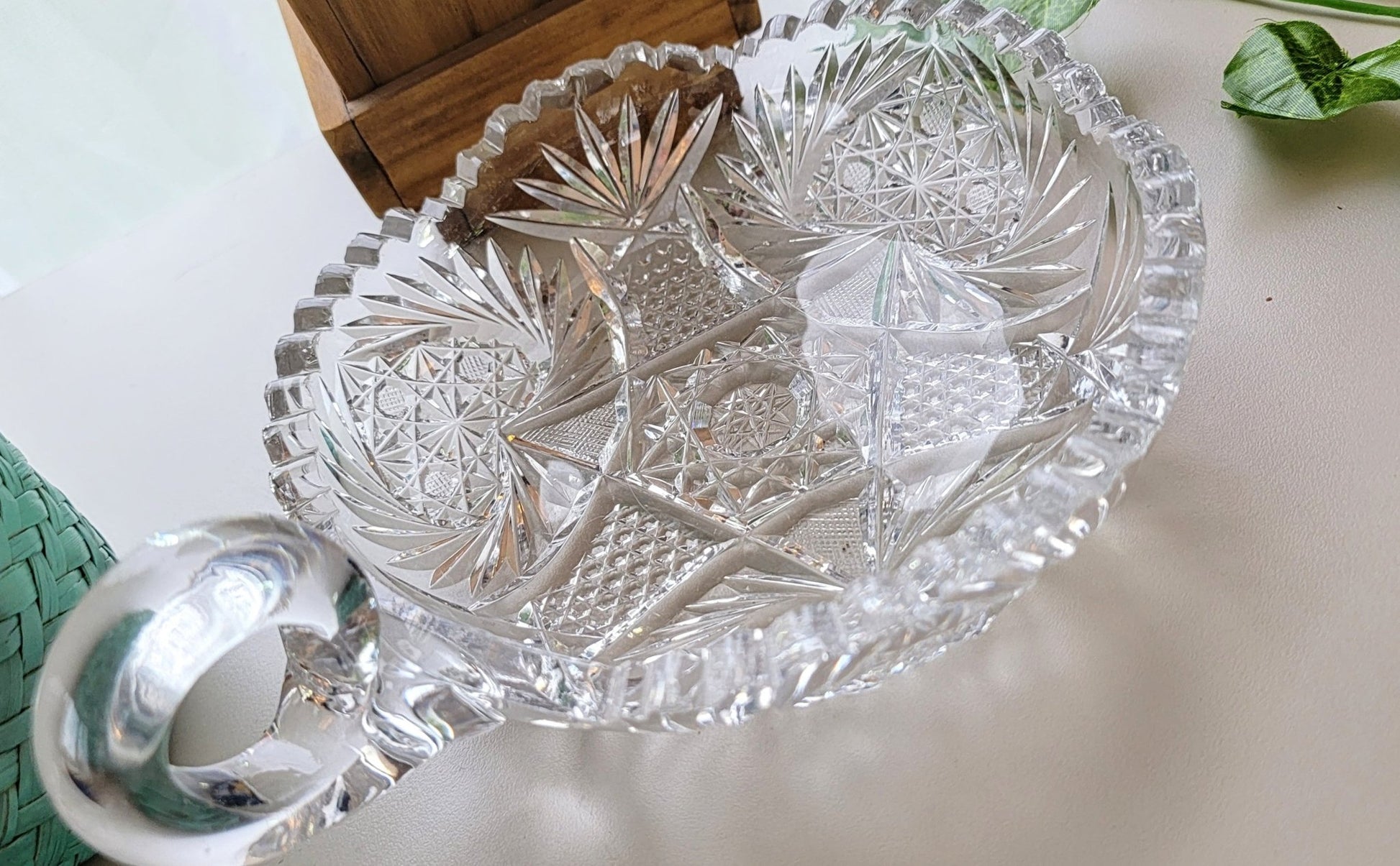 Cut Glass Bon Bon Dish - Smash's Stashes