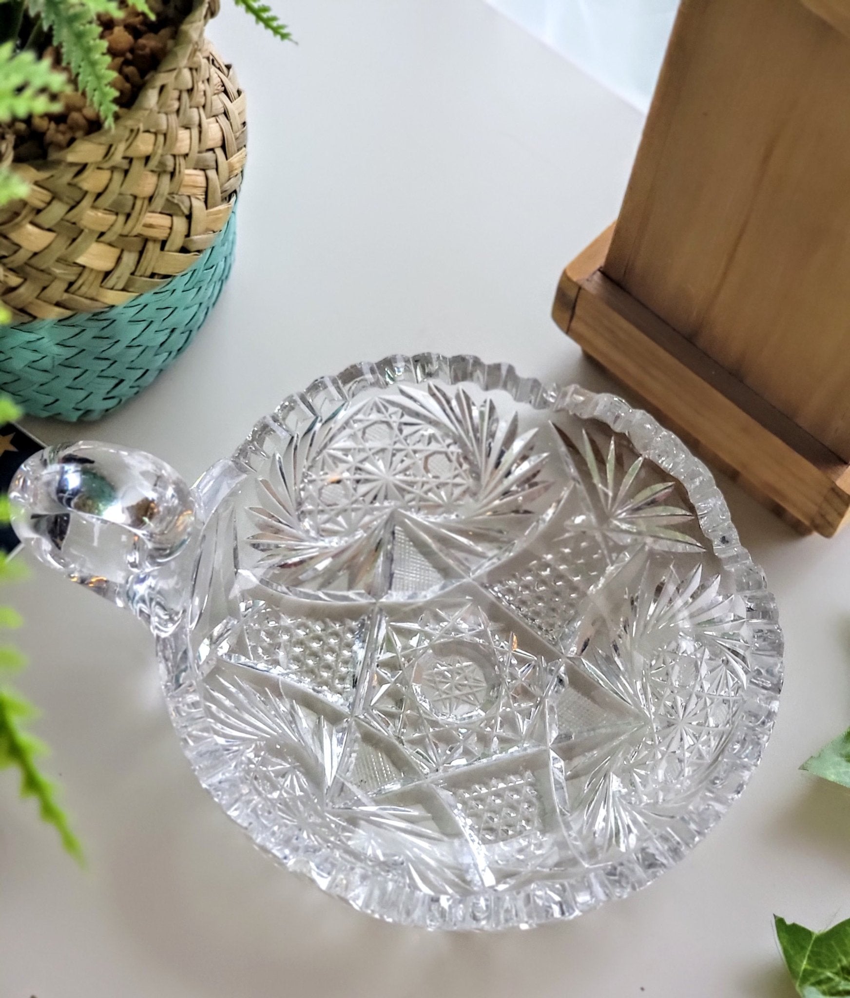 Cut Glass Bon Bon Dish - Smash's Stashes