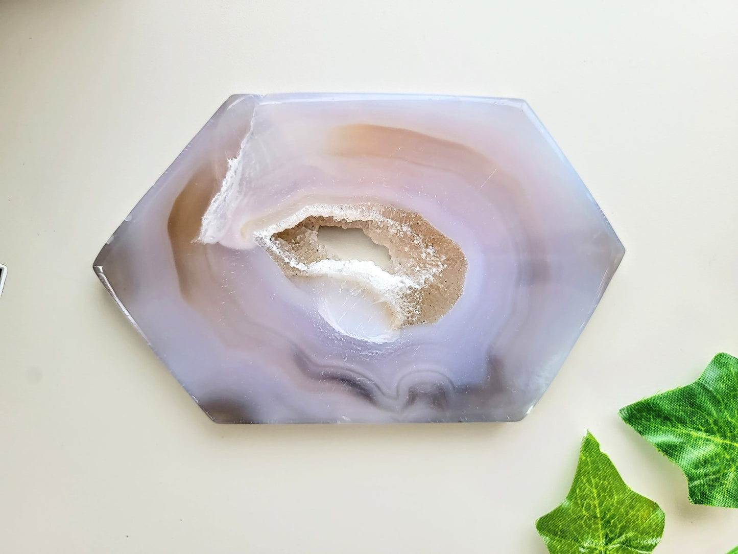 Druzy Agate Hexagon - Smash's Stashes