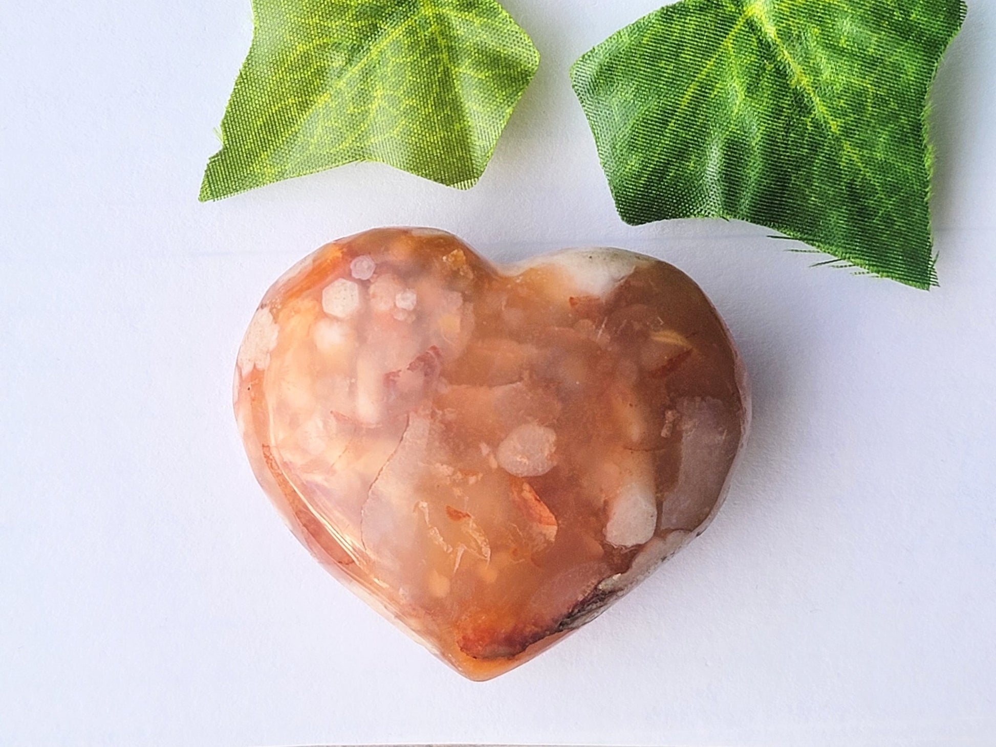 Flower Agate Hearts - Smash's Stashes