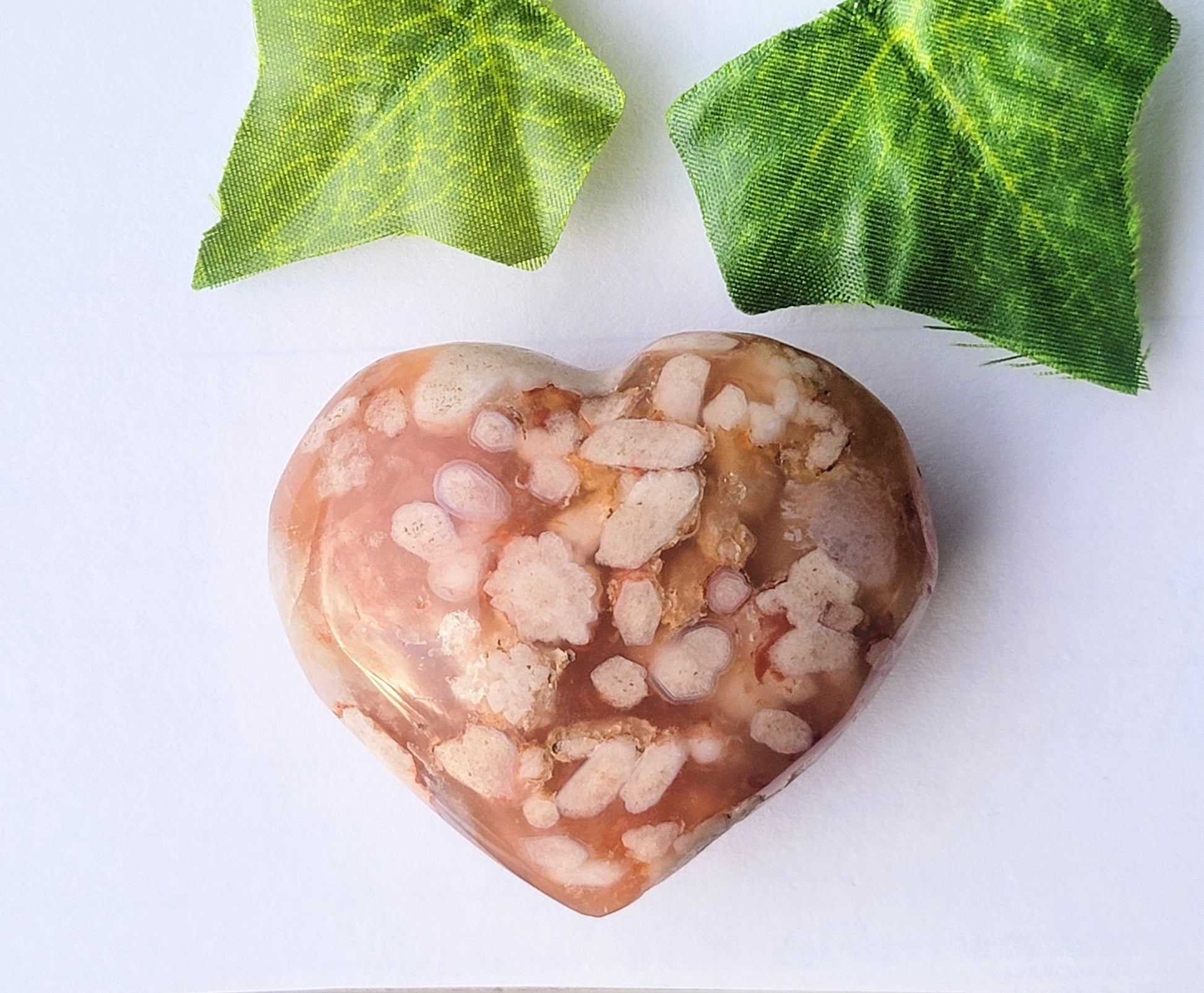 Flower Agate Hearts - Smash's Stashes