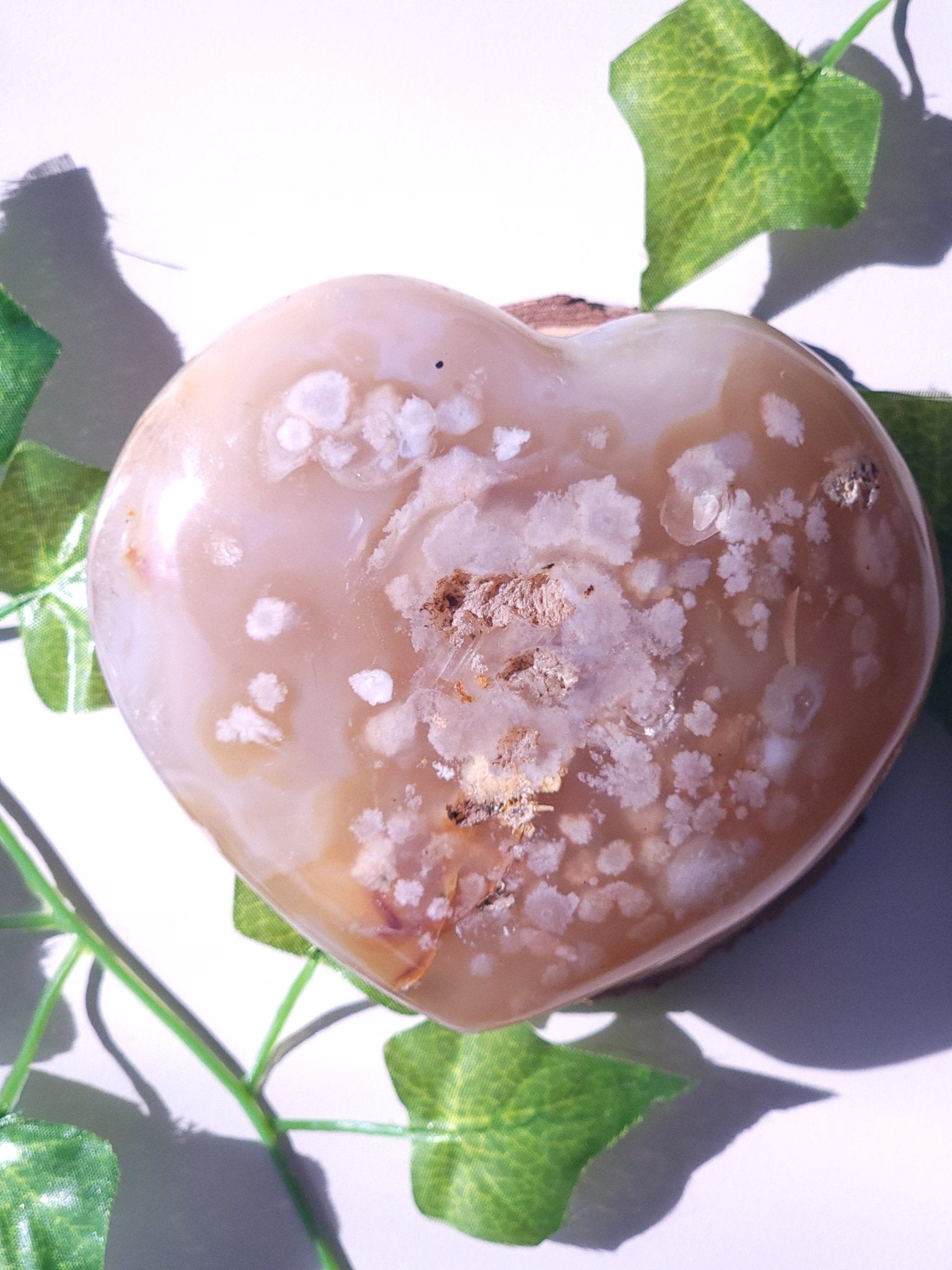 Flower Agate Hearts - Smash's Stashes