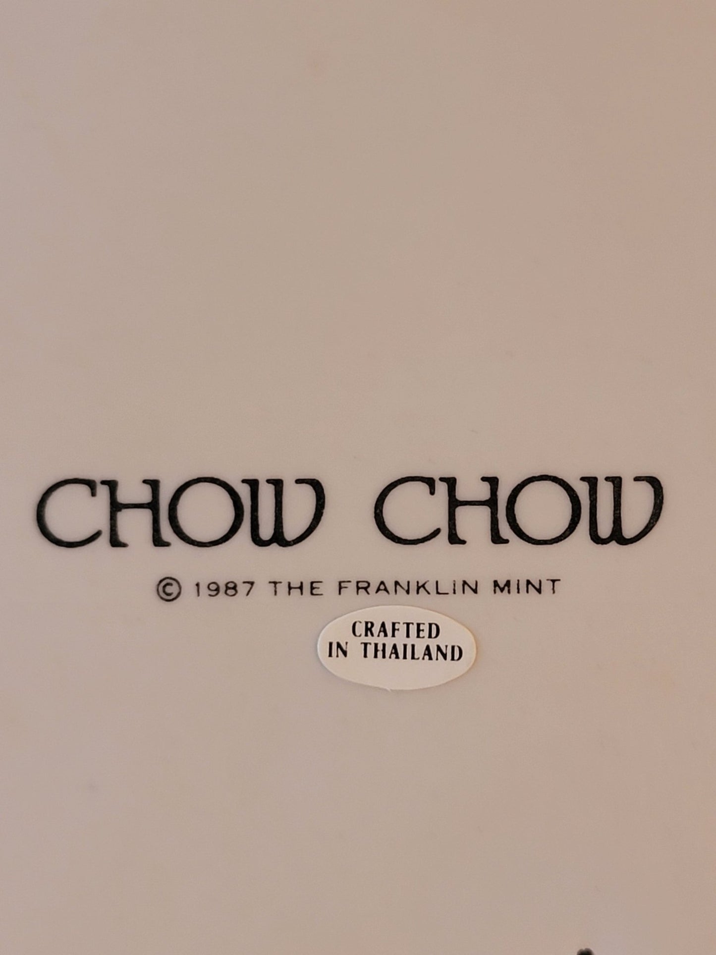 Franklin Mint 1987 Chow Chow - Smash's Stashes