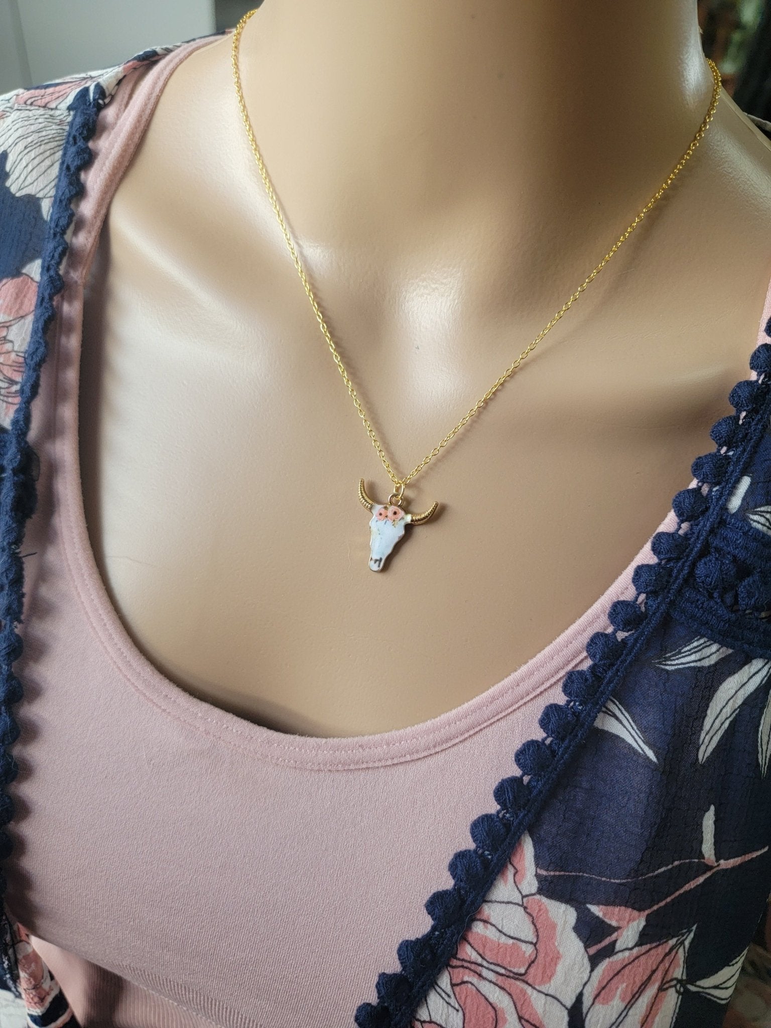 Golden Cow Necklace - Smash's Stashes