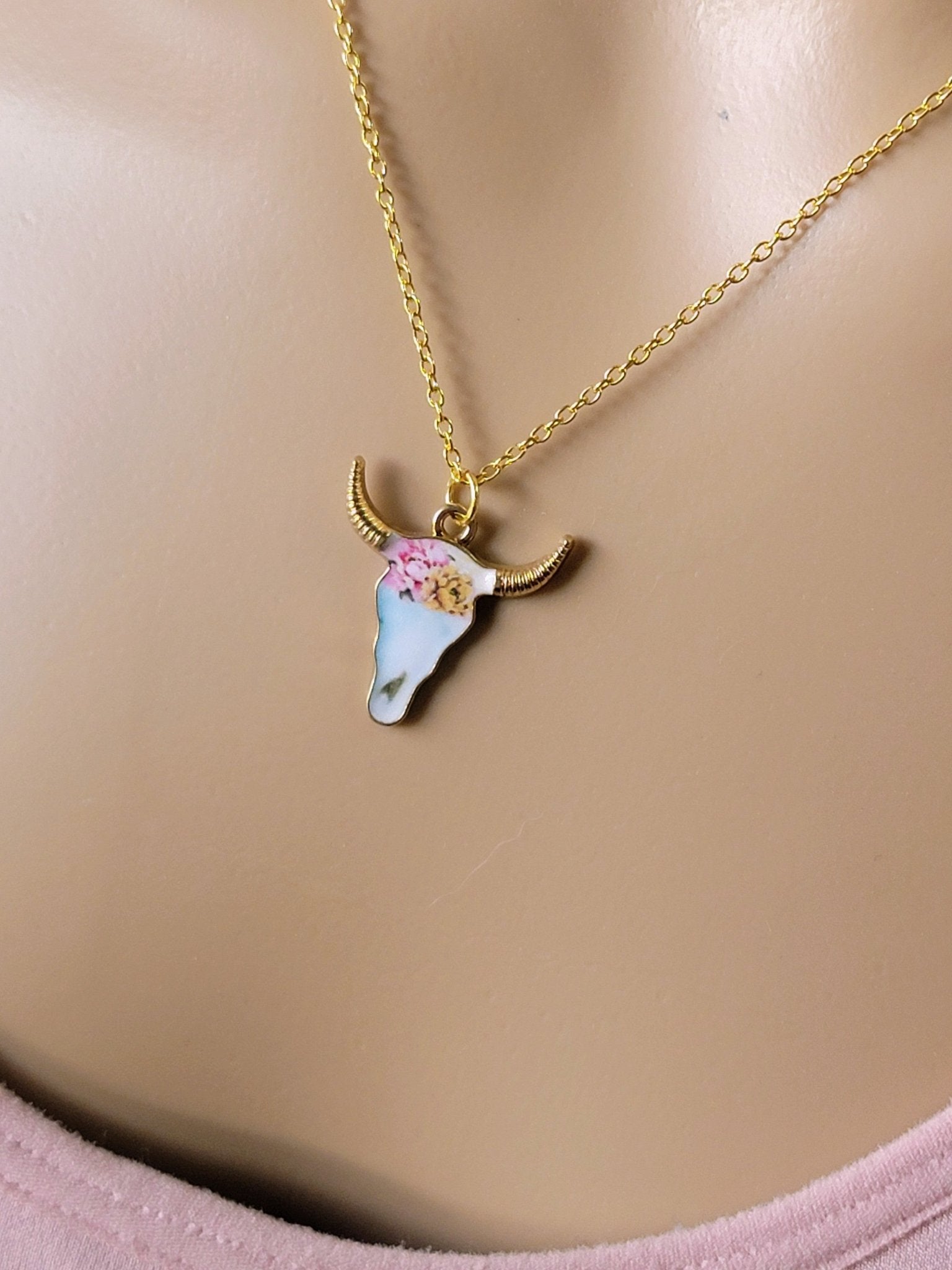 Golden Cow Necklace - Smash's Stashes