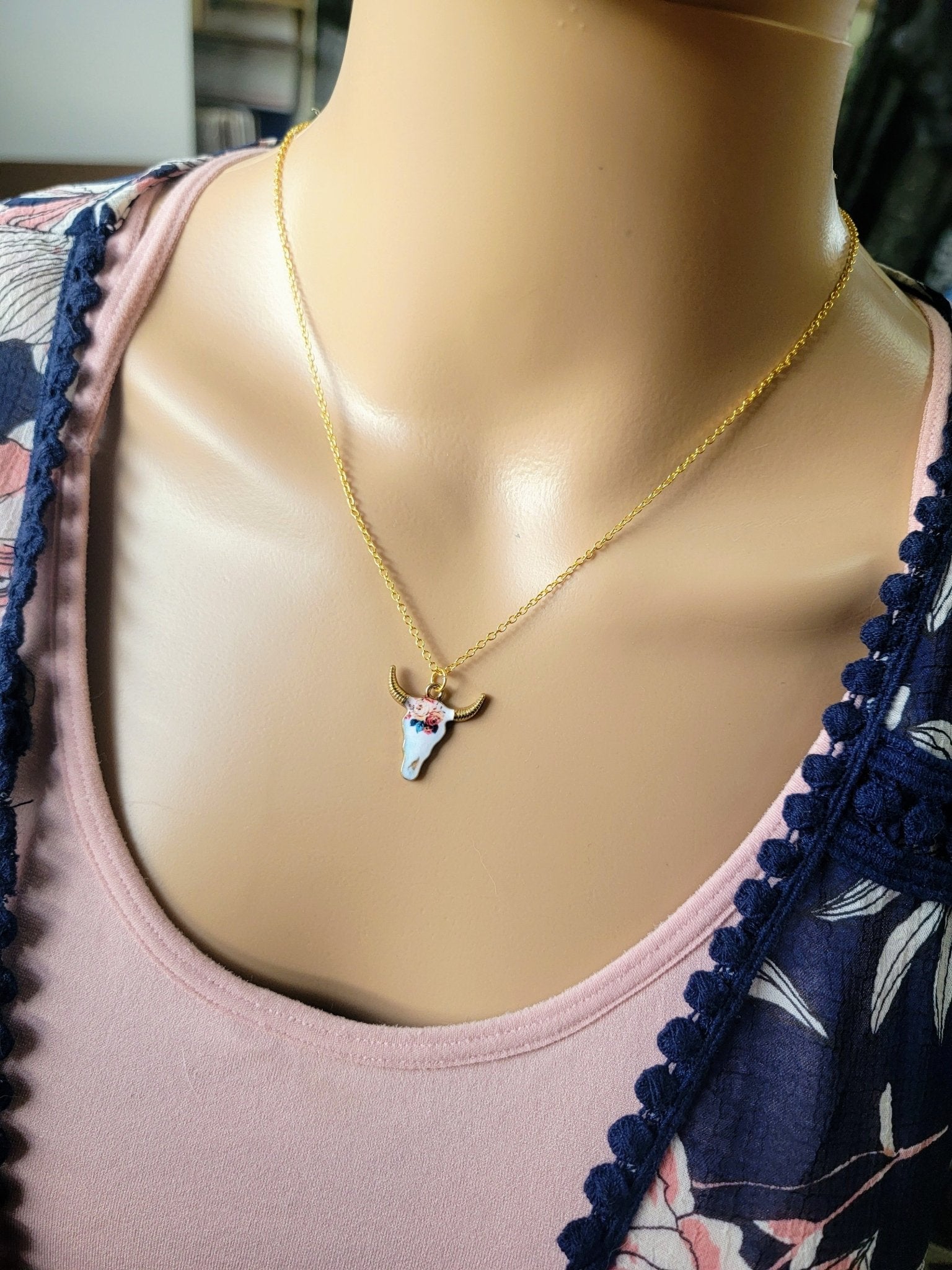 Golden Cow Necklace - Smash's Stashes