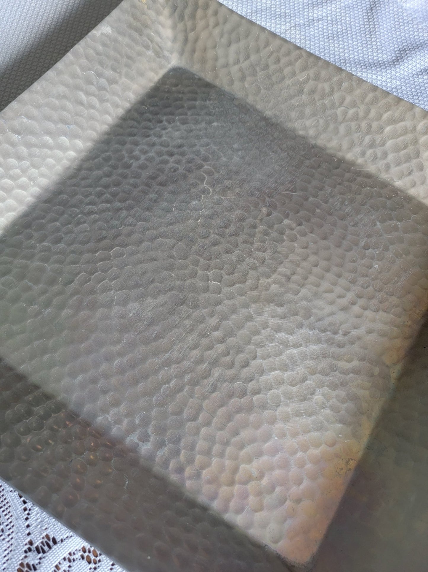 Hammered Aluminum Serving Tray - Smash's Stashes