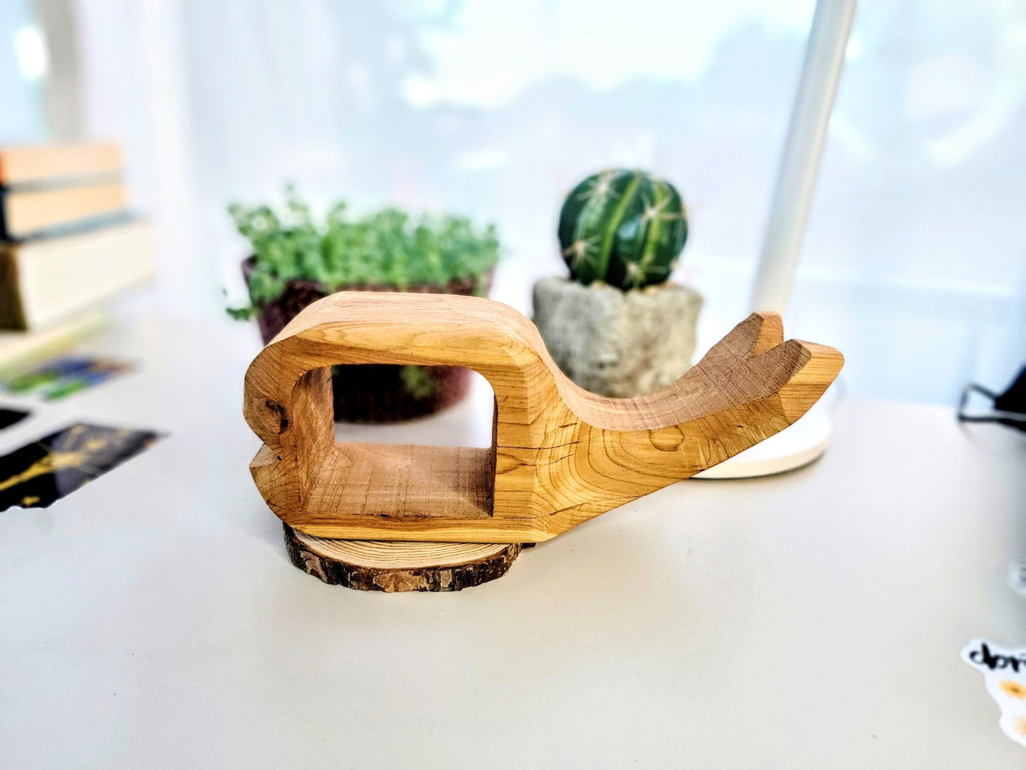 Handcarved Wooden Whale - Smash's Stashes
