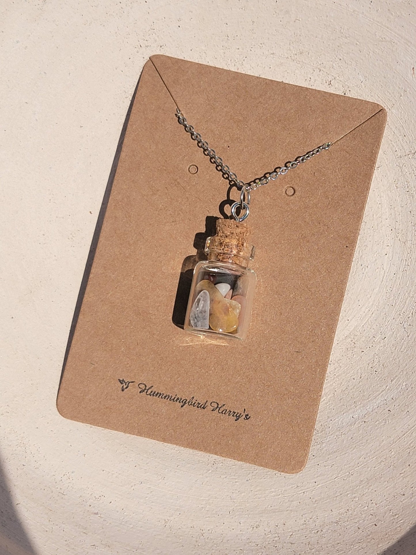 Hummingbird Harry's Wishing Bottle Necklace - Smash's Stashes
