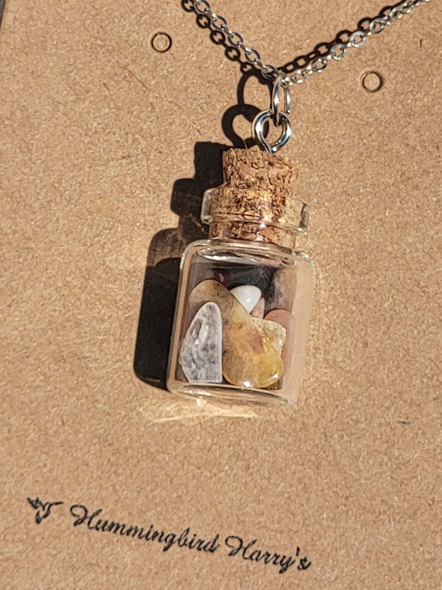 Hummingbird Harry's Wishing Bottle Necklace - Smash's Stashes