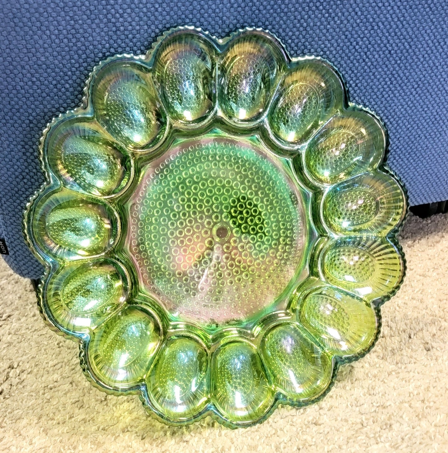 Indiana Glass Egg Platter - Smash's Stashes