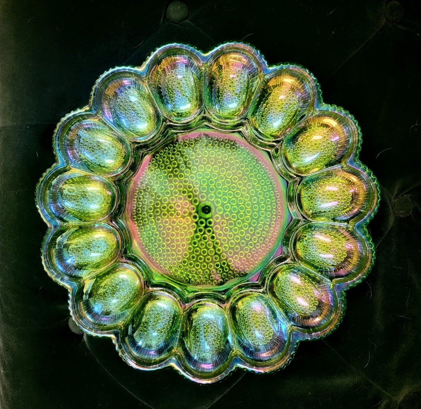Indiana Glass Egg Platter - Smash's Stashes