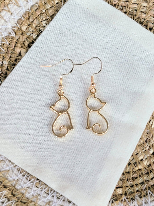 Kitty Cat Earrings - Smash's Stashes