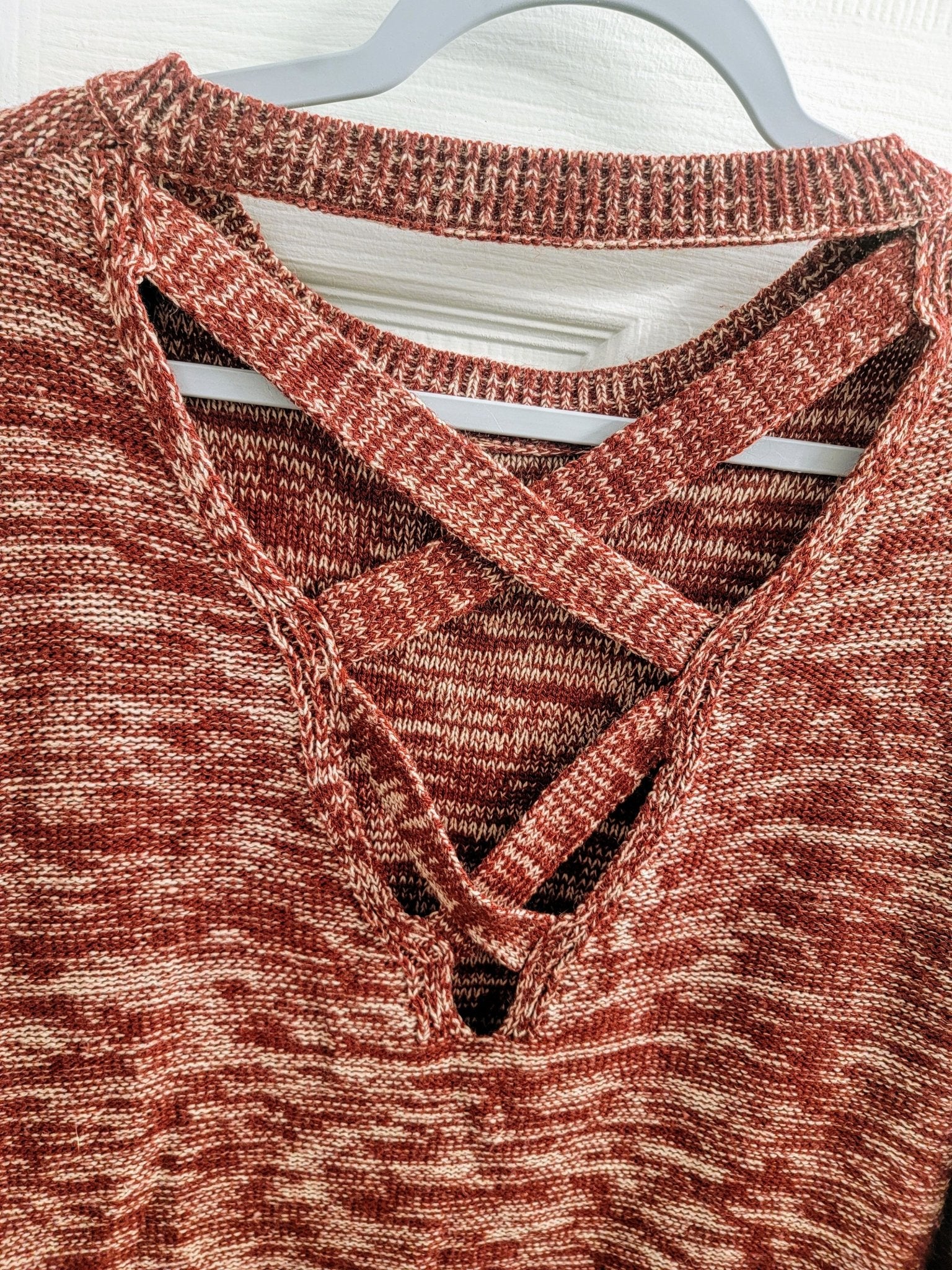 Madison Lilly Crisscross back Sweater - Smash's Stashes