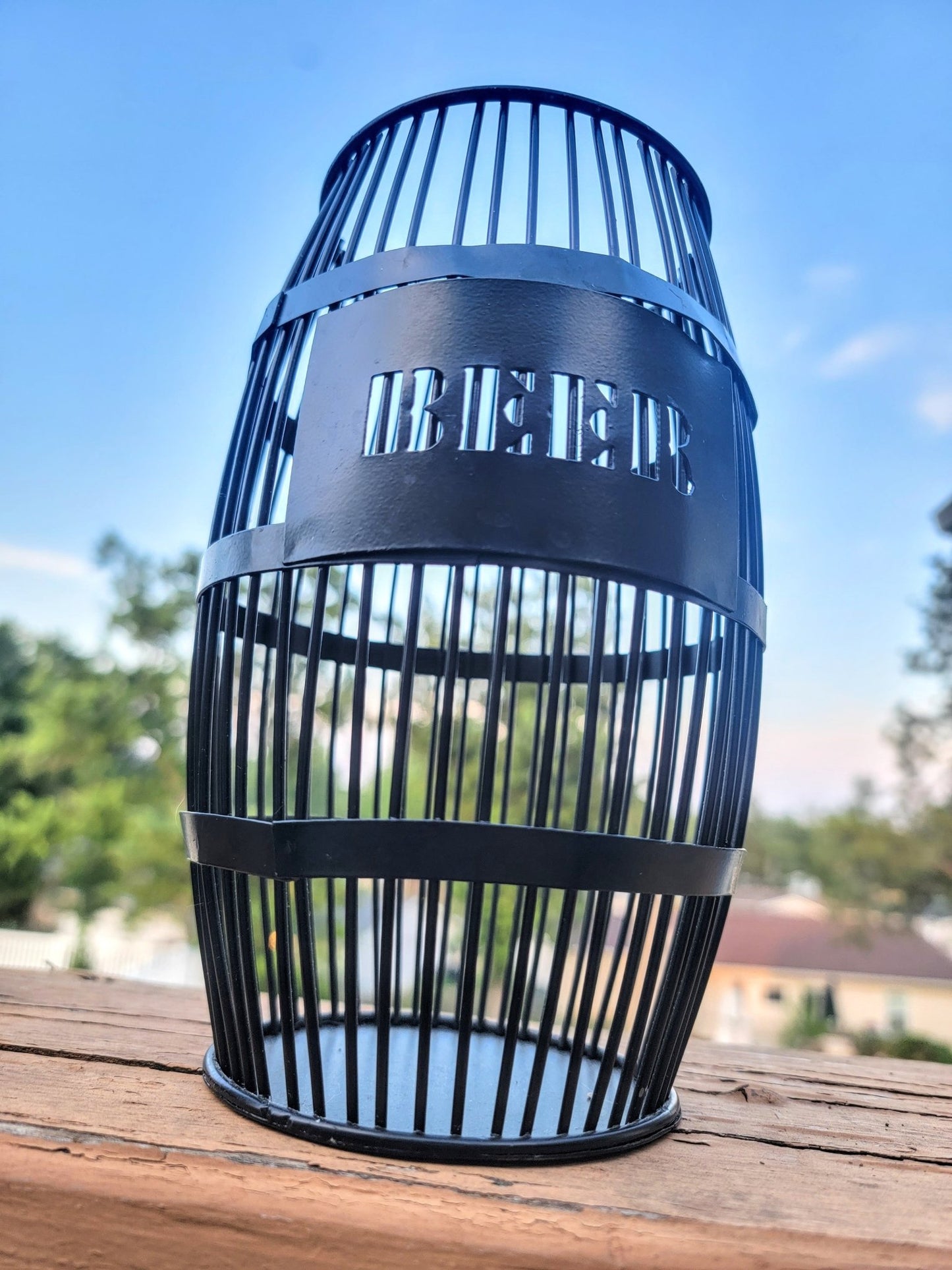 Metal Barrel Candle Holder - Smash's Stashes