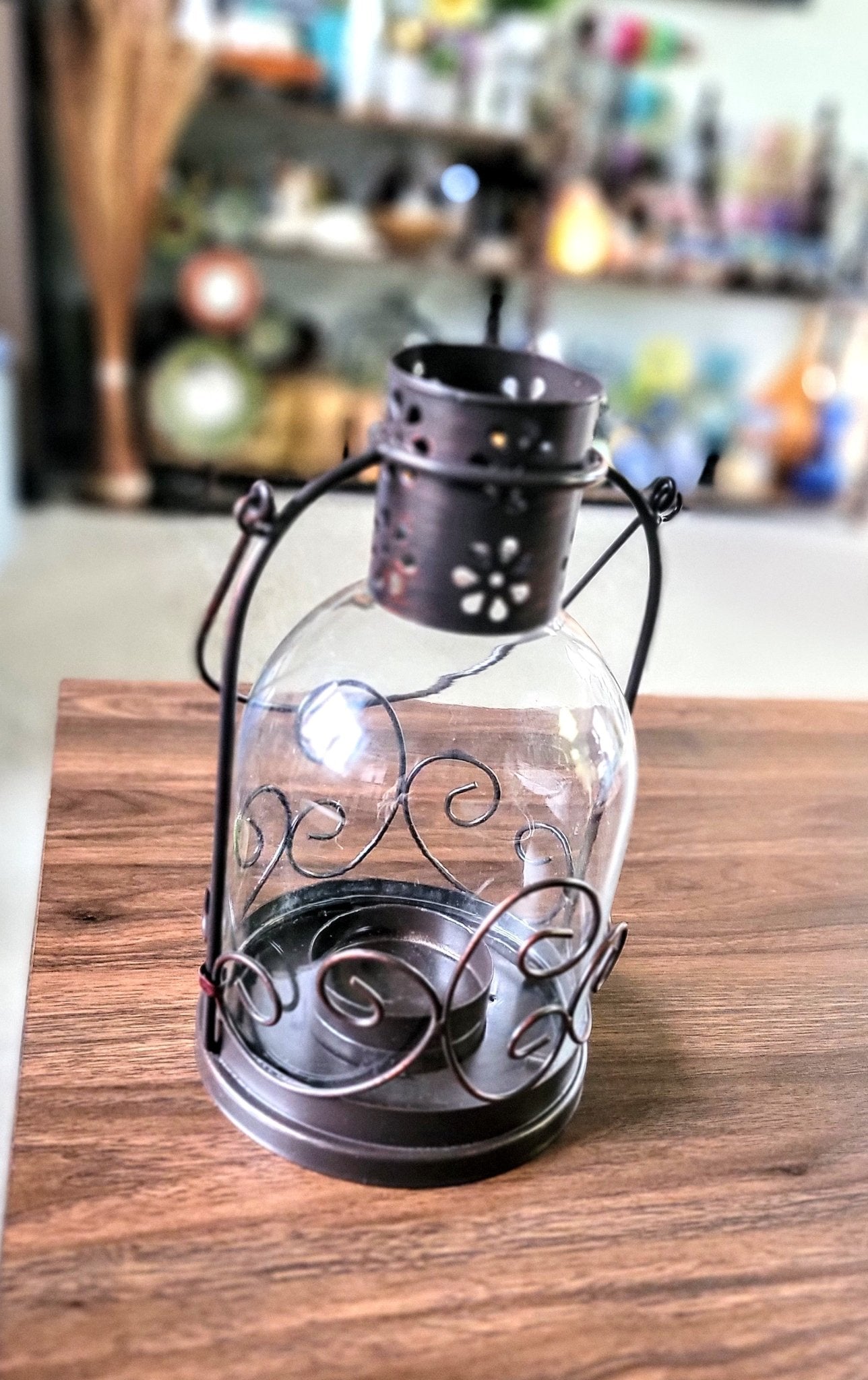 Metal Swirl Lantern - Smash's Stashes