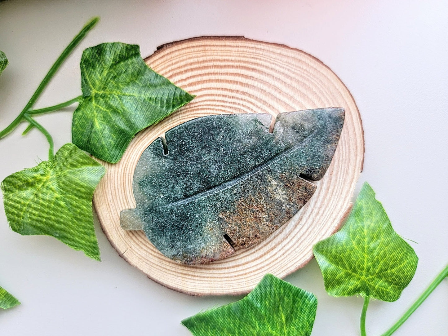 Moss Agate Leaf - Smash's Stashes