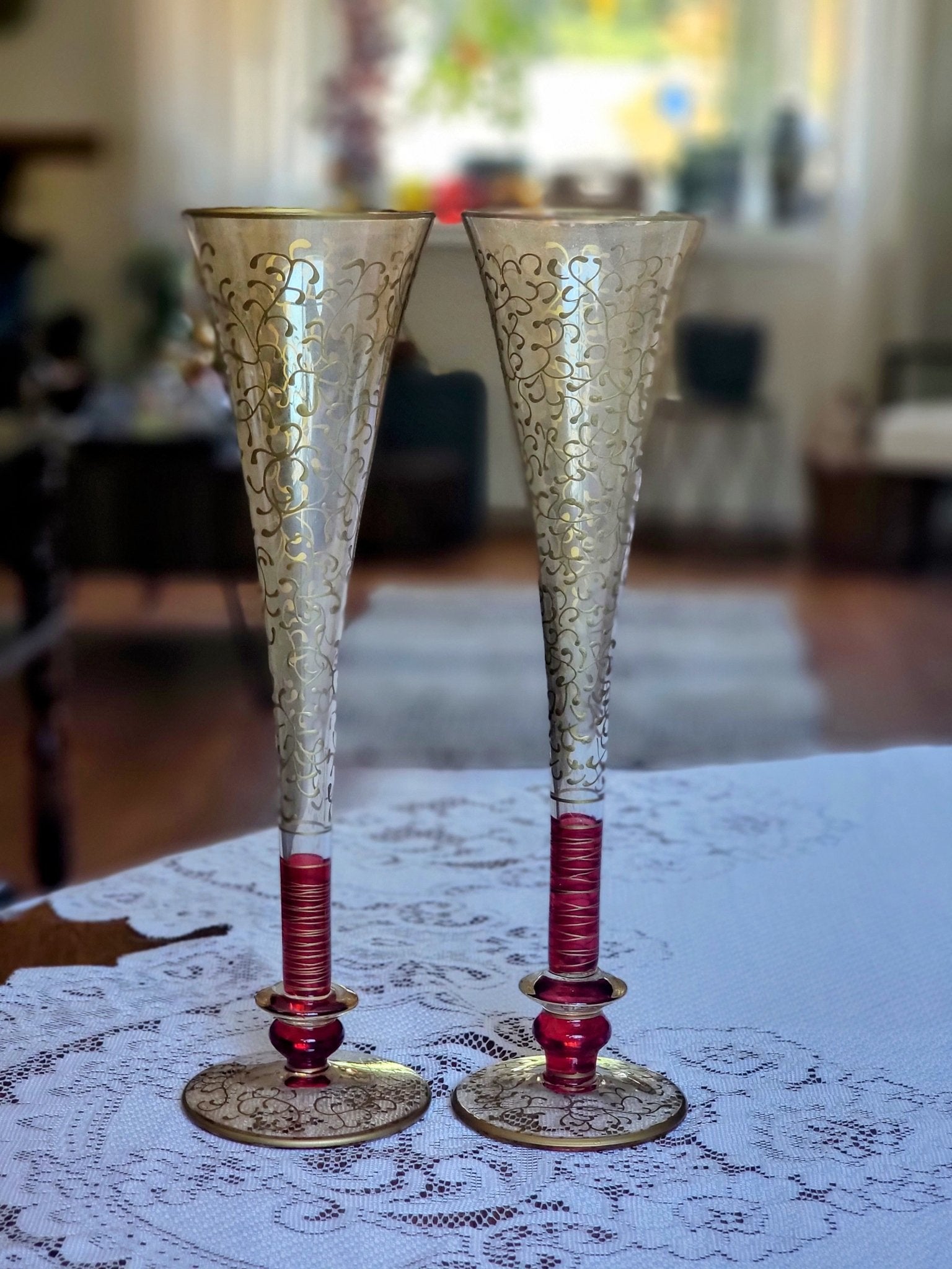Murano Artisan Gold Flutes - Smash's Stashes
