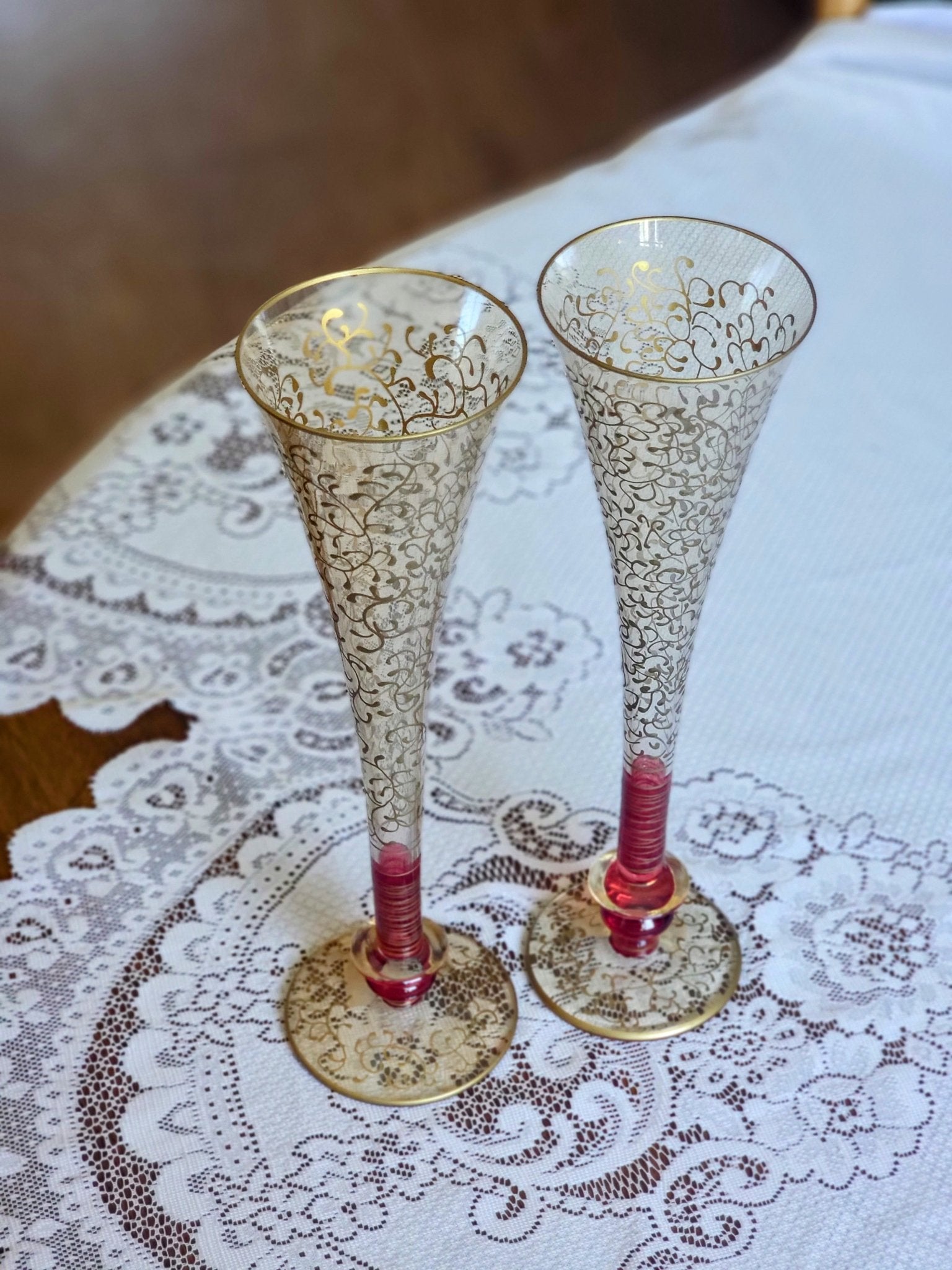 Murano Artisan Gold Flutes - Smash's Stashes