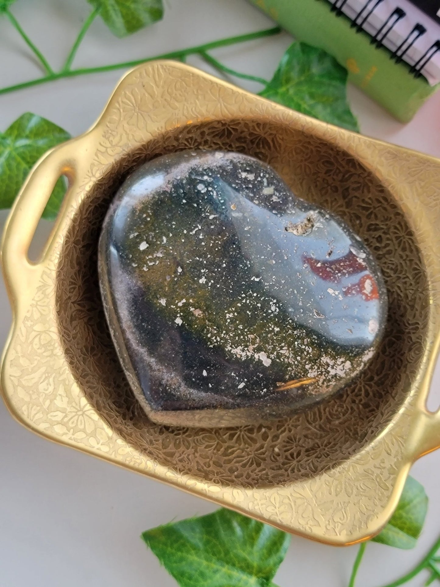 Ocean Jasper Heart - Smash's Stashes