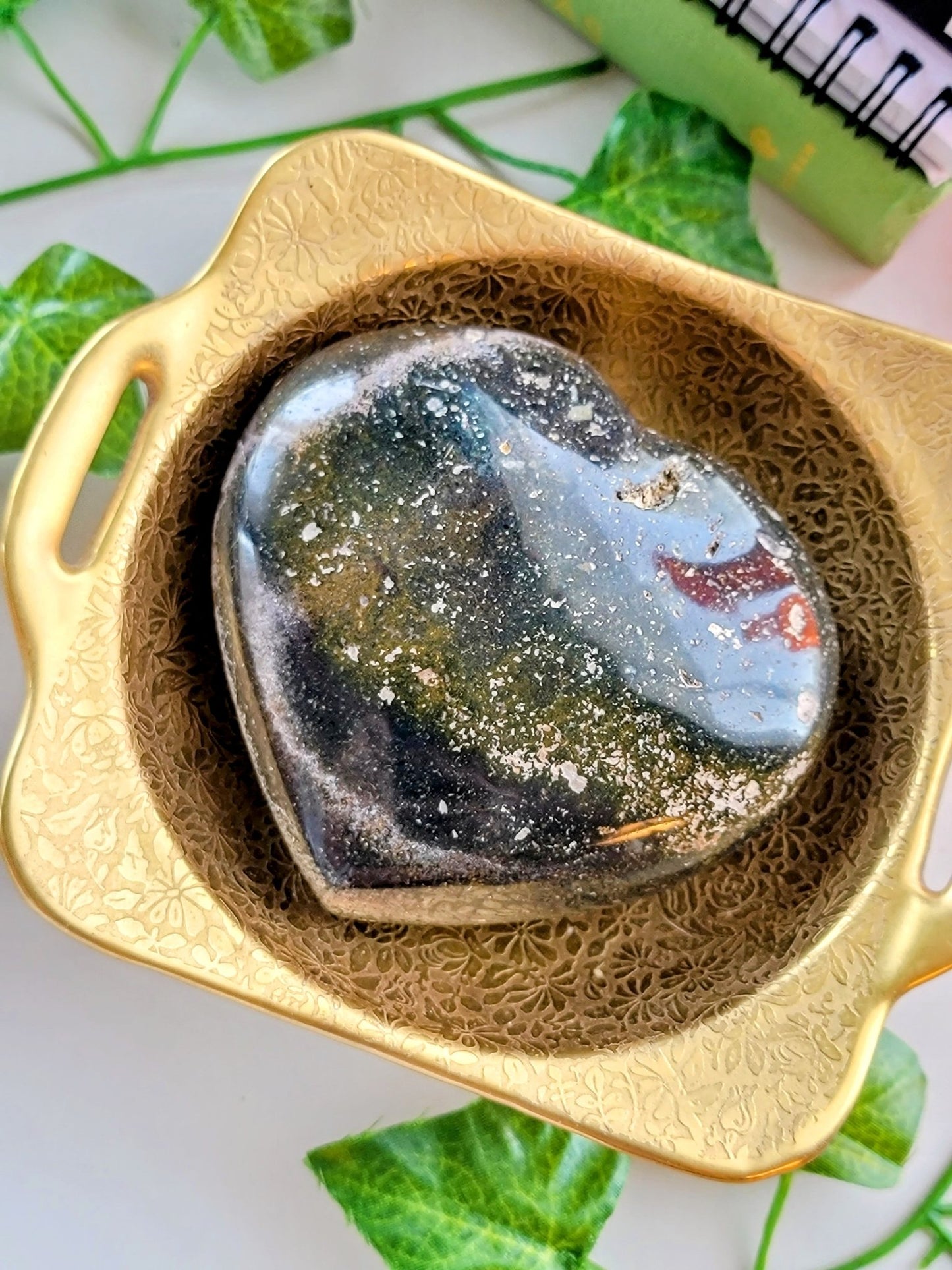 Ocean Jasper Heart - Smash's Stashes