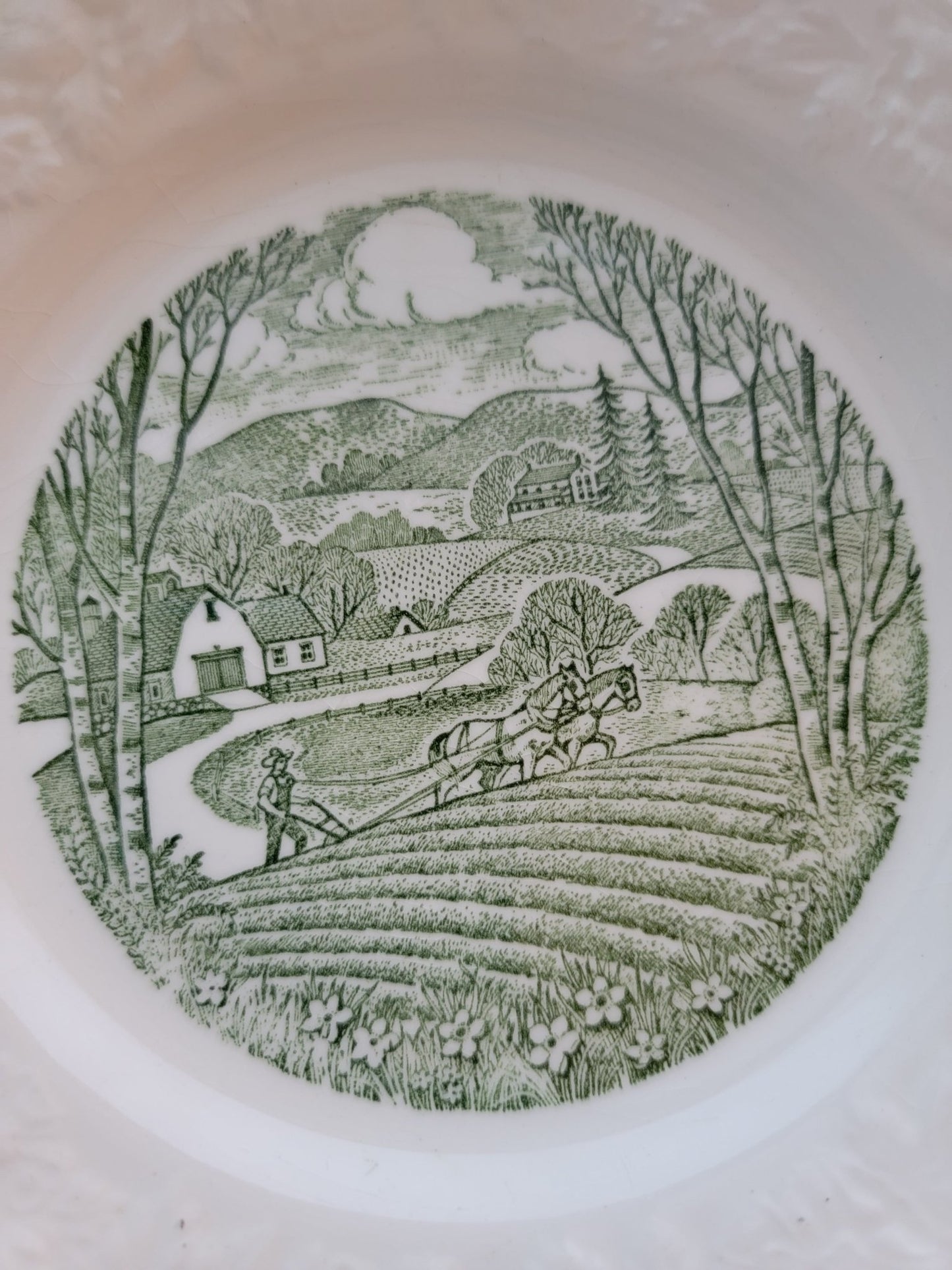 Pastoral China Bread Dish - Smash's Stashes
