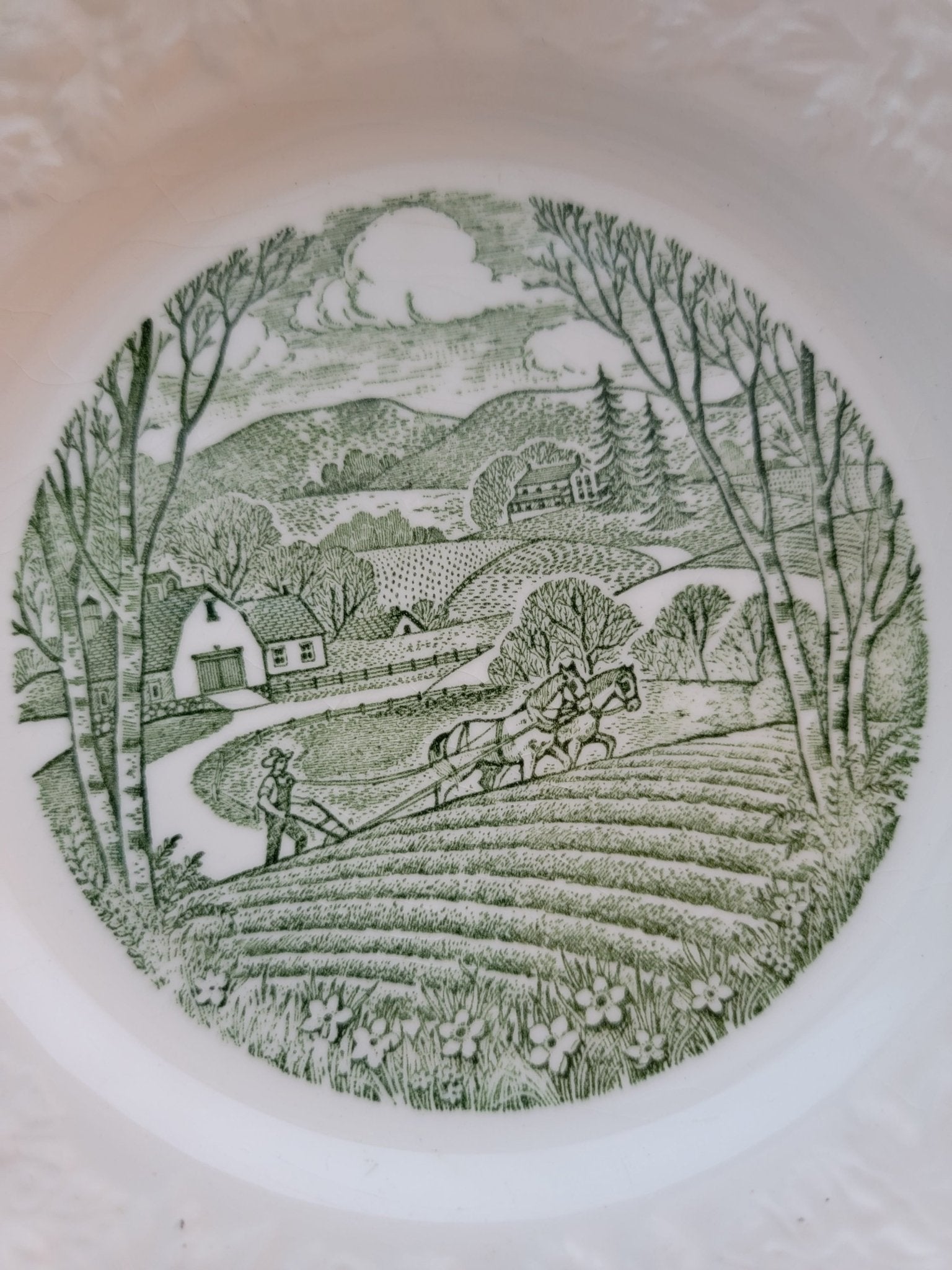 Pastoral China Bread Dish - Smash's Stashes
