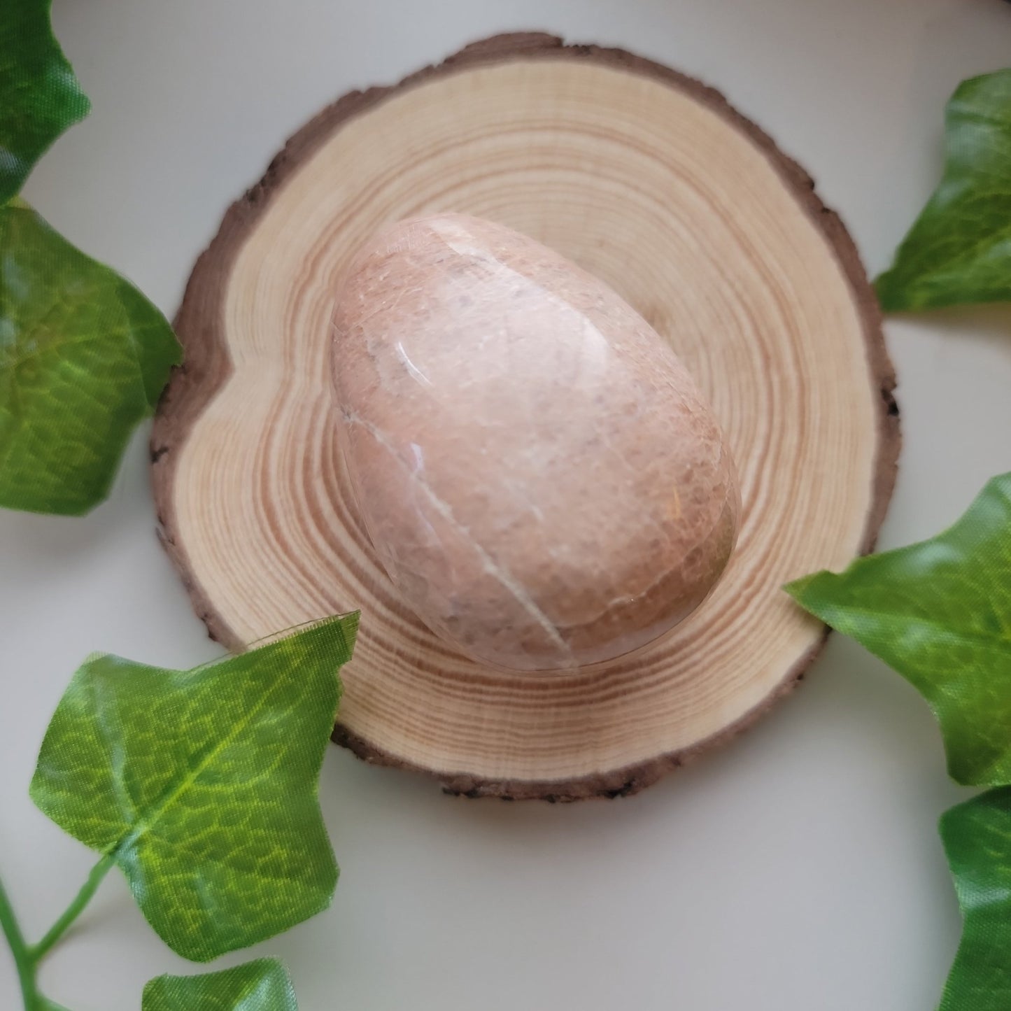 Peach Moonstone Palm Stones - Smash's Stashes
