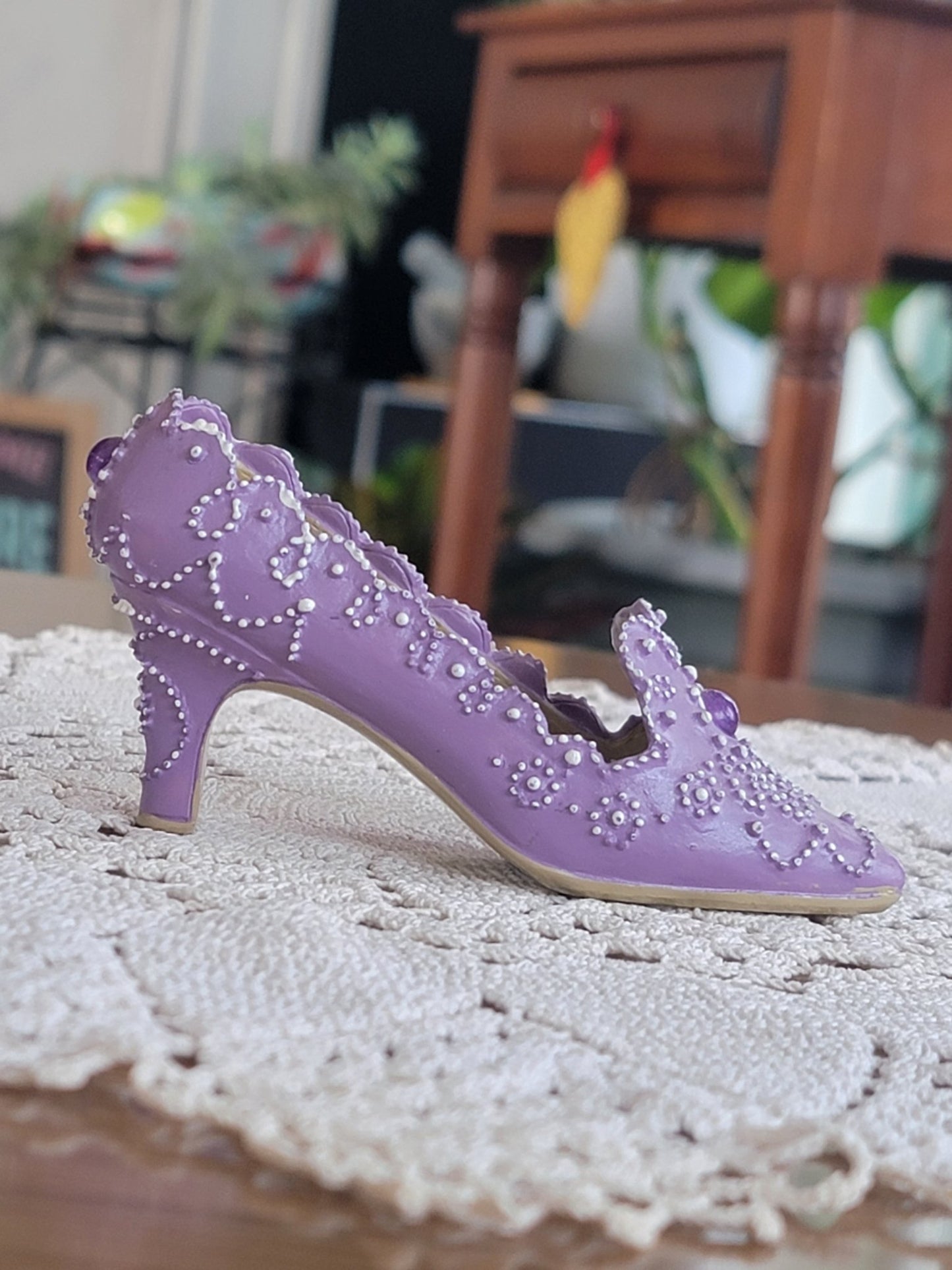 Purple Polka Dot Heel - Smash's Stashes