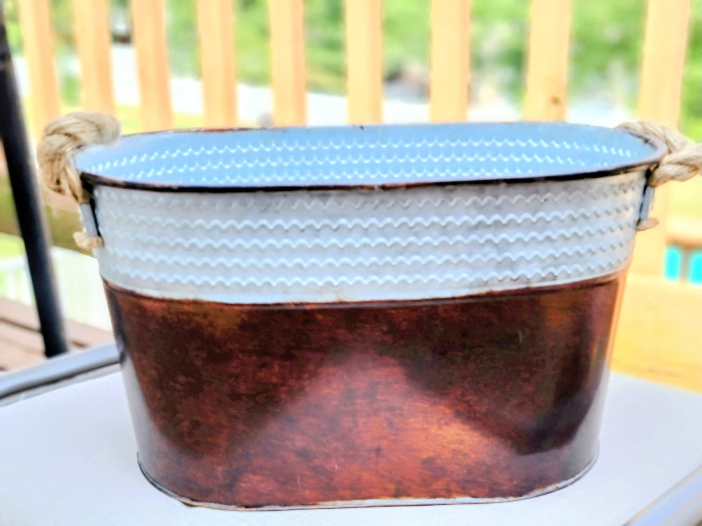 Rustic Wash Bucket - Smash's Stashes