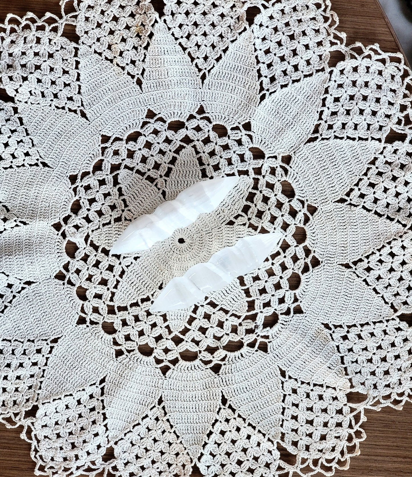 Selenite Spiral Wand - Smash's Stashes