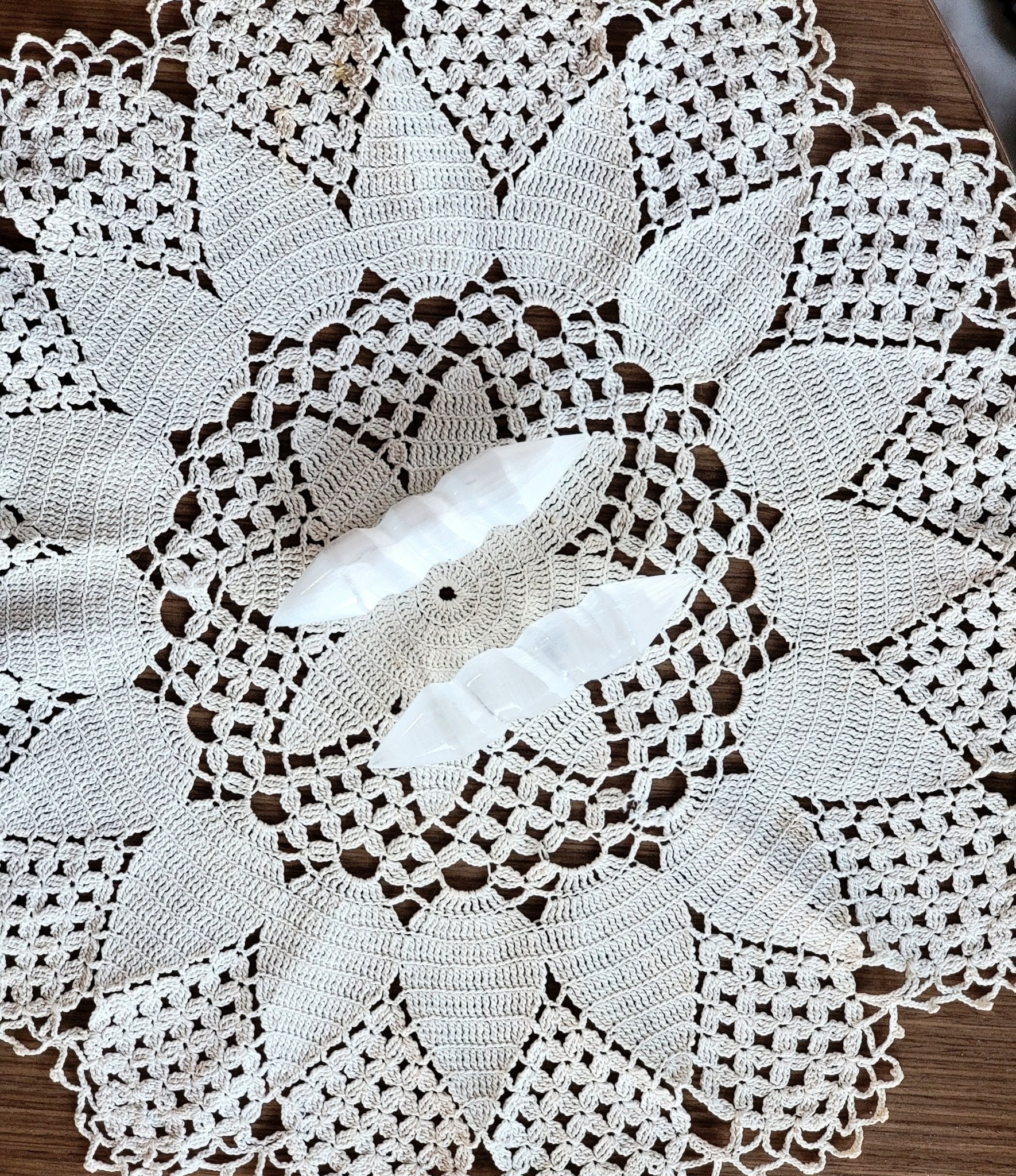 Selenite Spiral Wand - Smash's Stashes