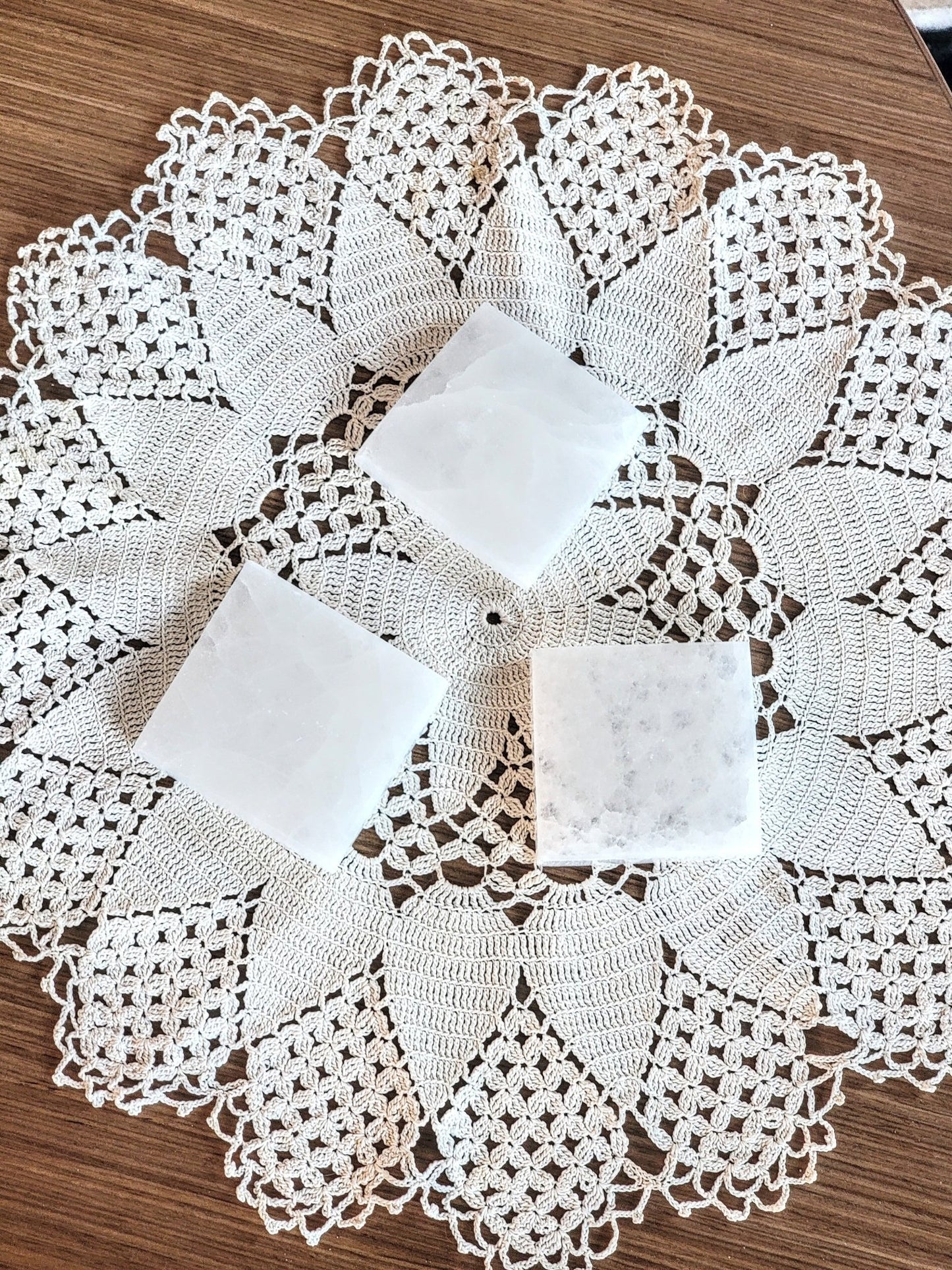 Selenite Square Plate - Smash's Stashes