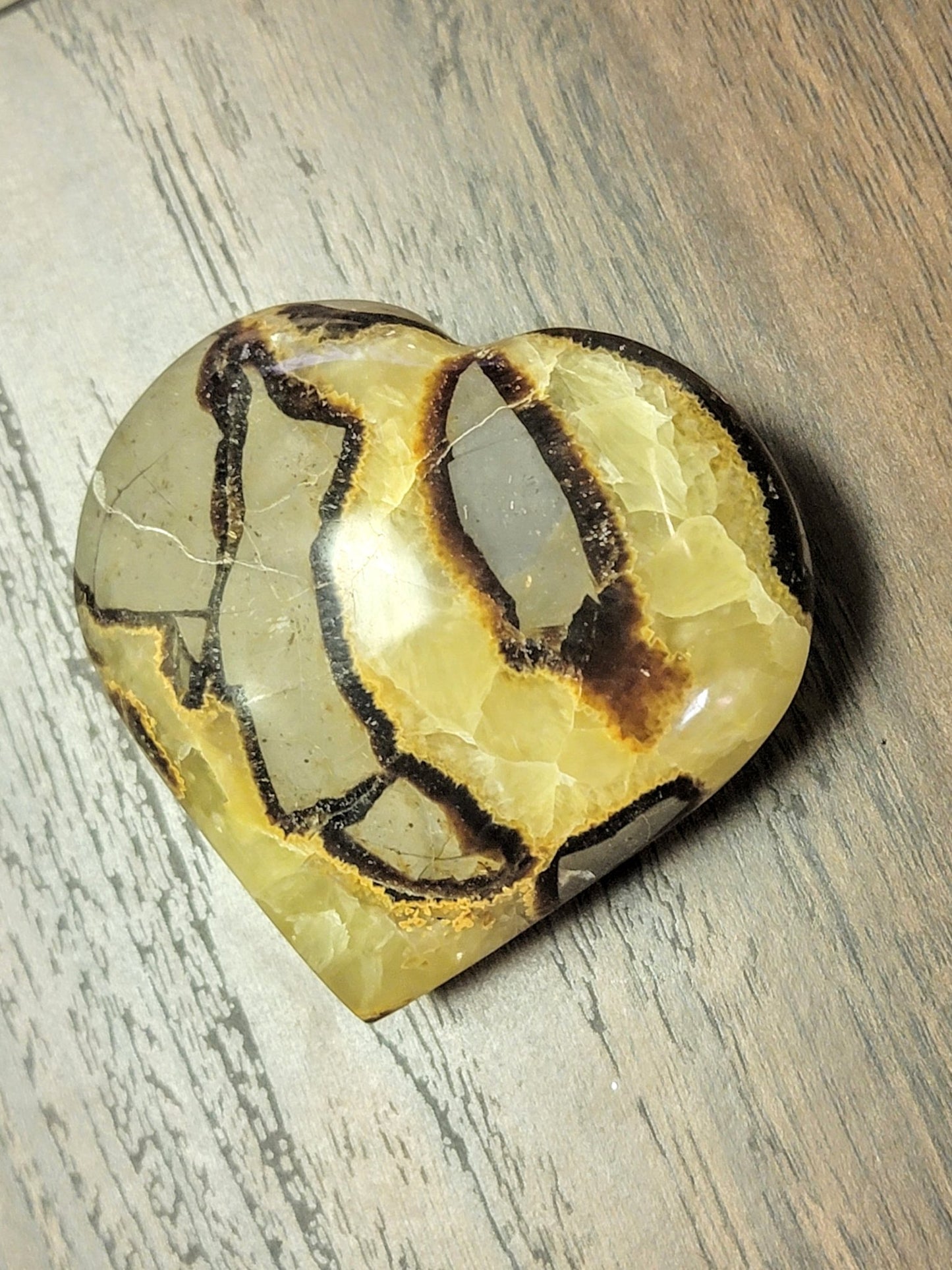 Septarian Heart Stone - Smash's Stashes