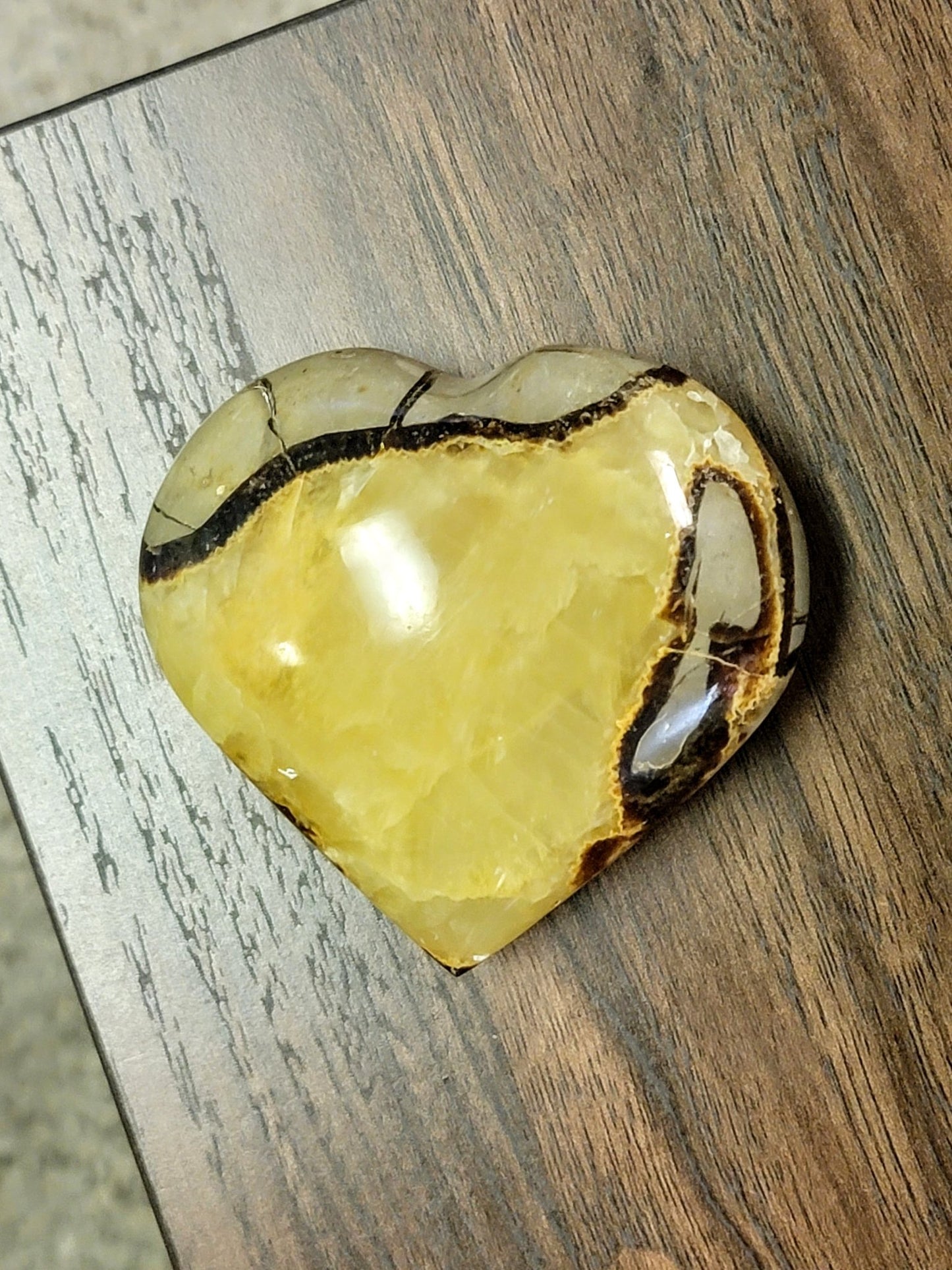 Septarian Heart Stone - Smash's Stashes