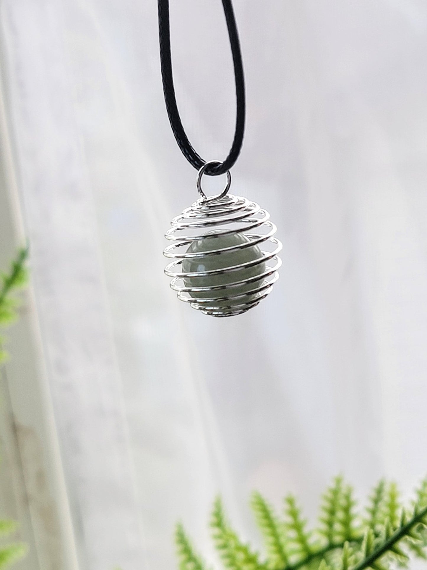 Silver Crystal Cage Necklace - Smash's Stashes