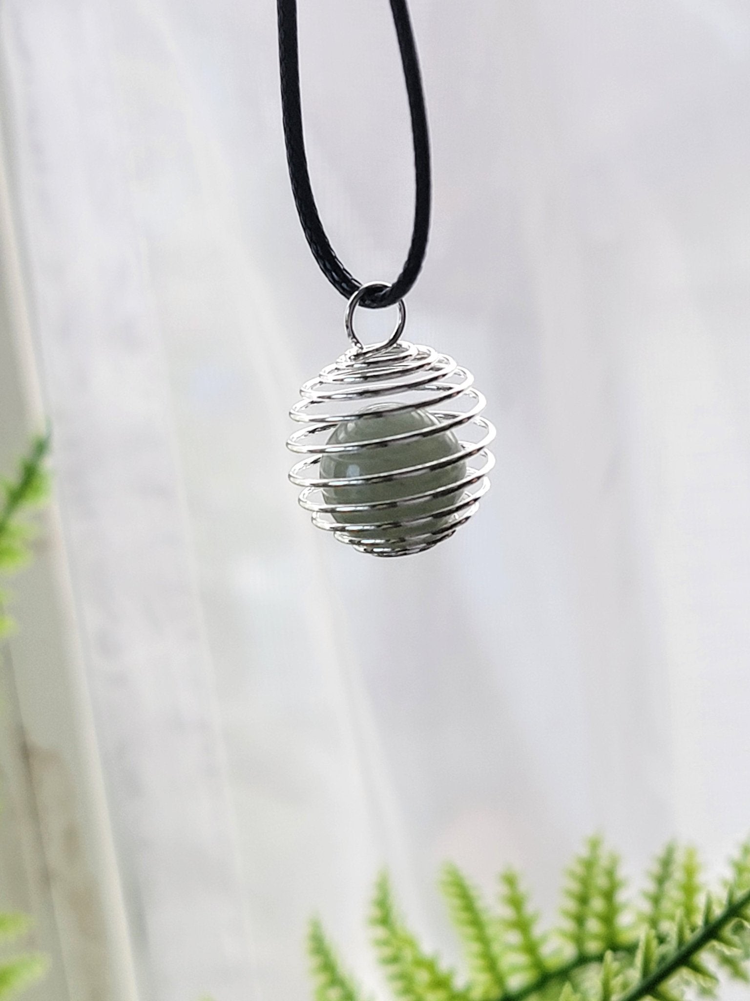 Silver Crystal Cage Necklace - Smash's Stashes