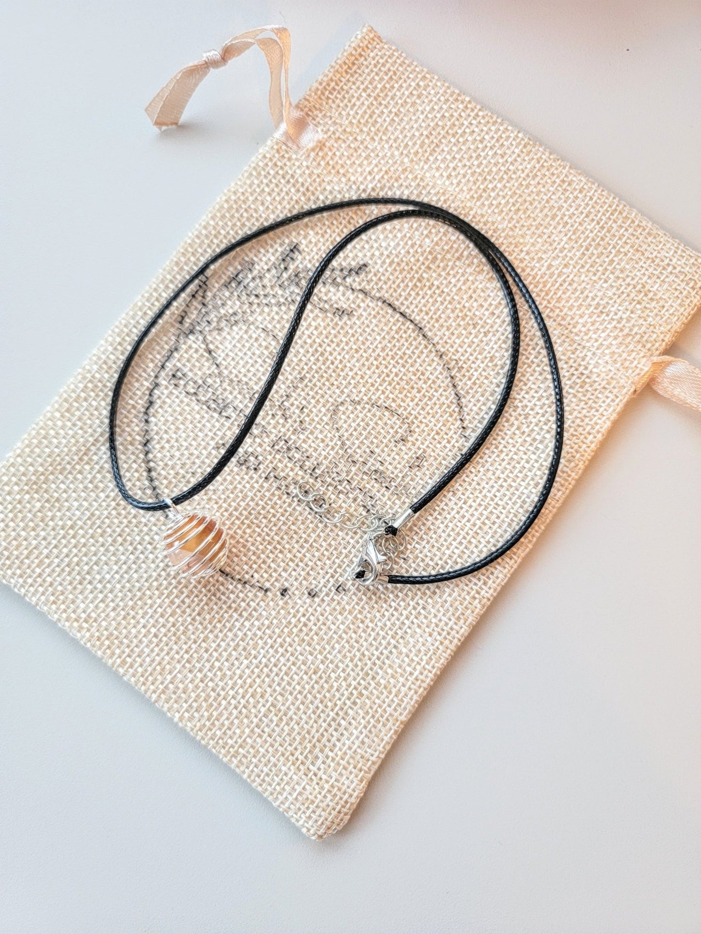 Silver Crystal Cage Necklace - Smash's Stashes