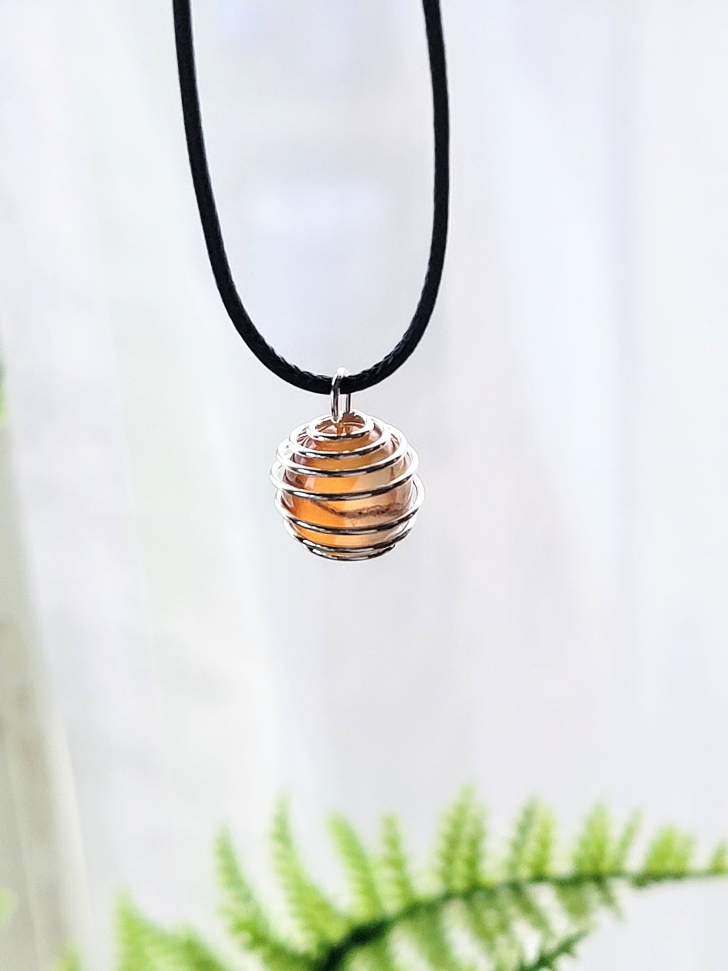 Silver Crystal Cage Necklace - Smash's Stashes