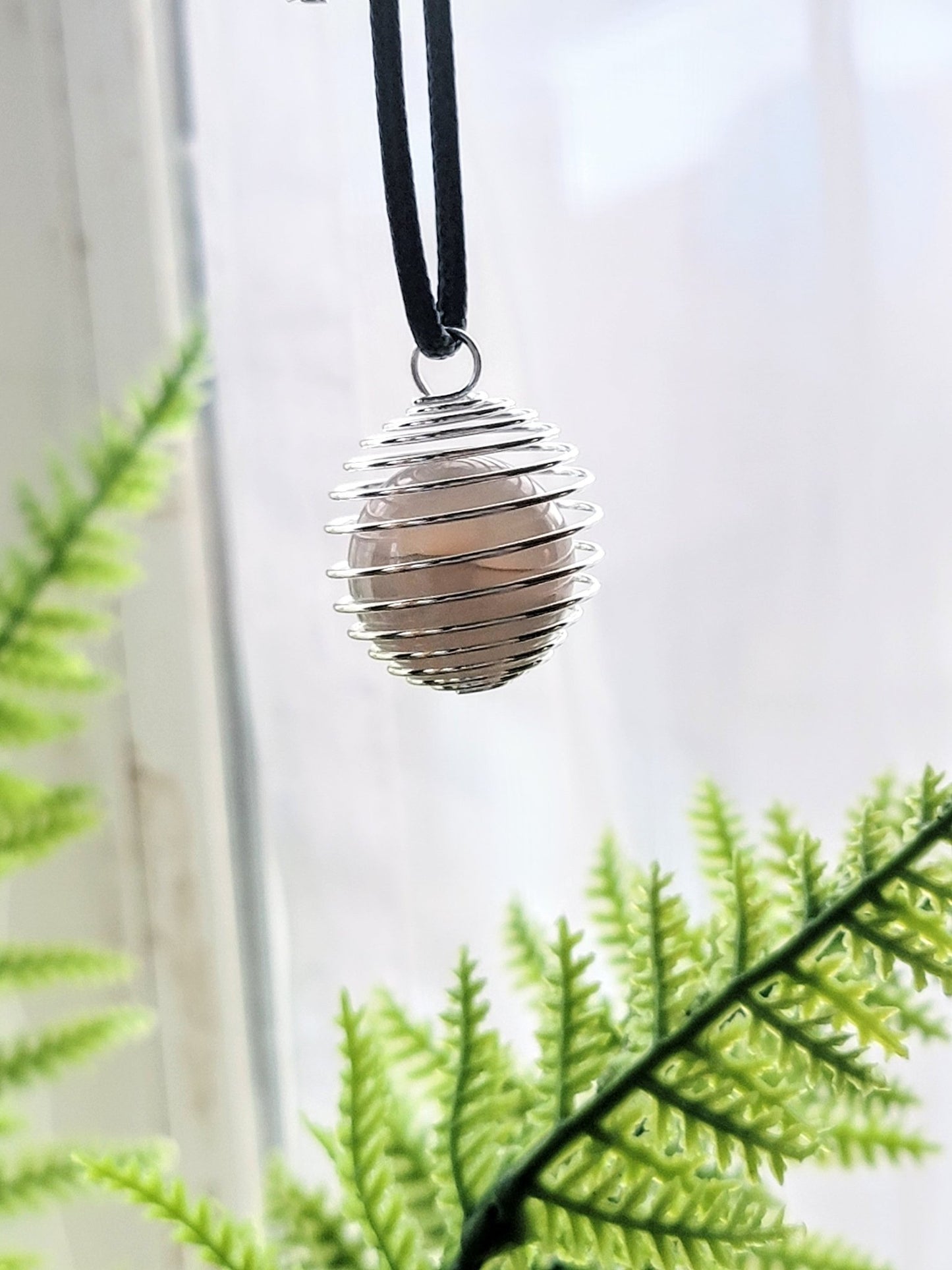 Silver Crystal Cage Necklace - Smash's Stashes